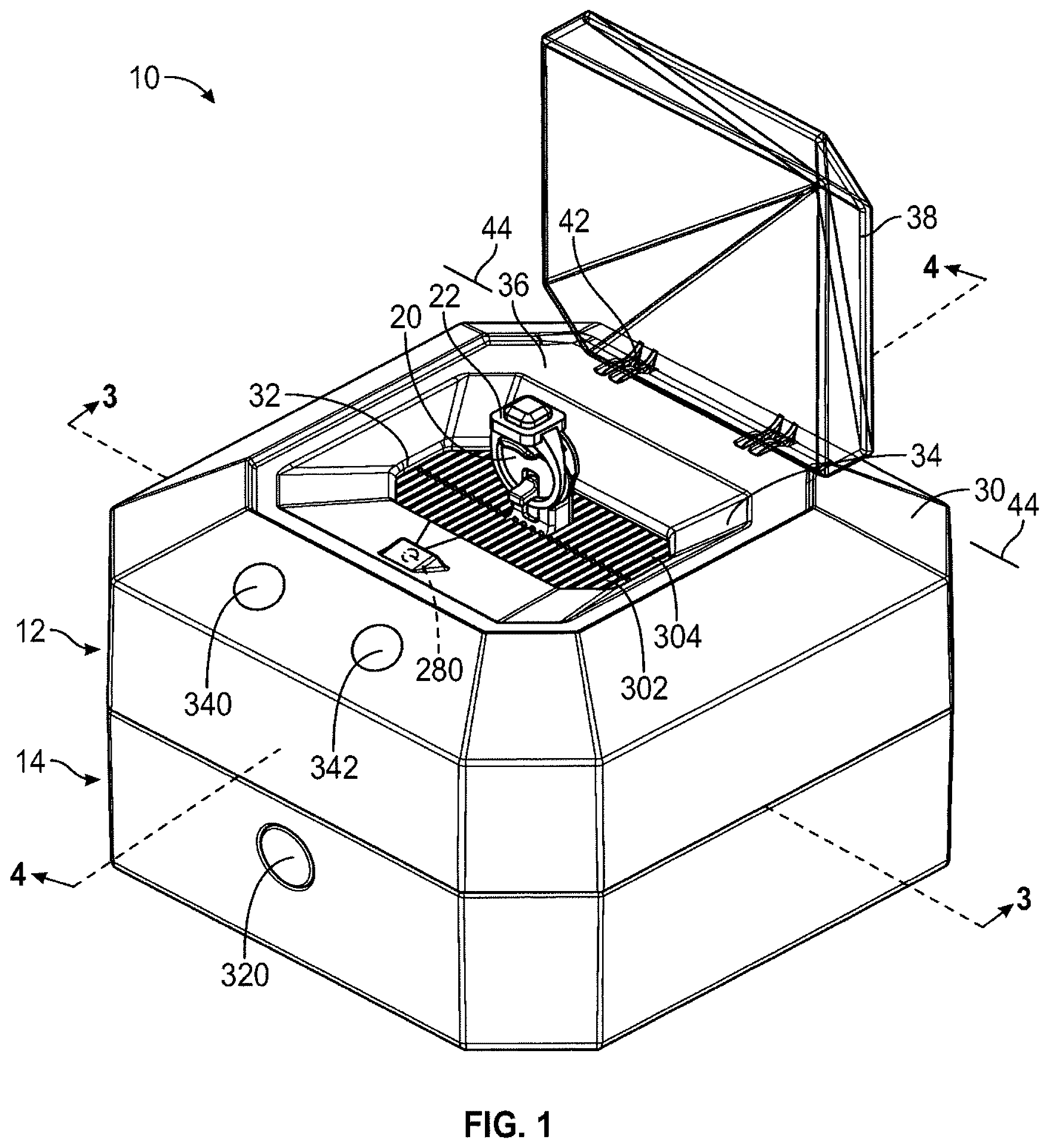 Patent US12403512 — Jewelry cleaning device — Figure 1