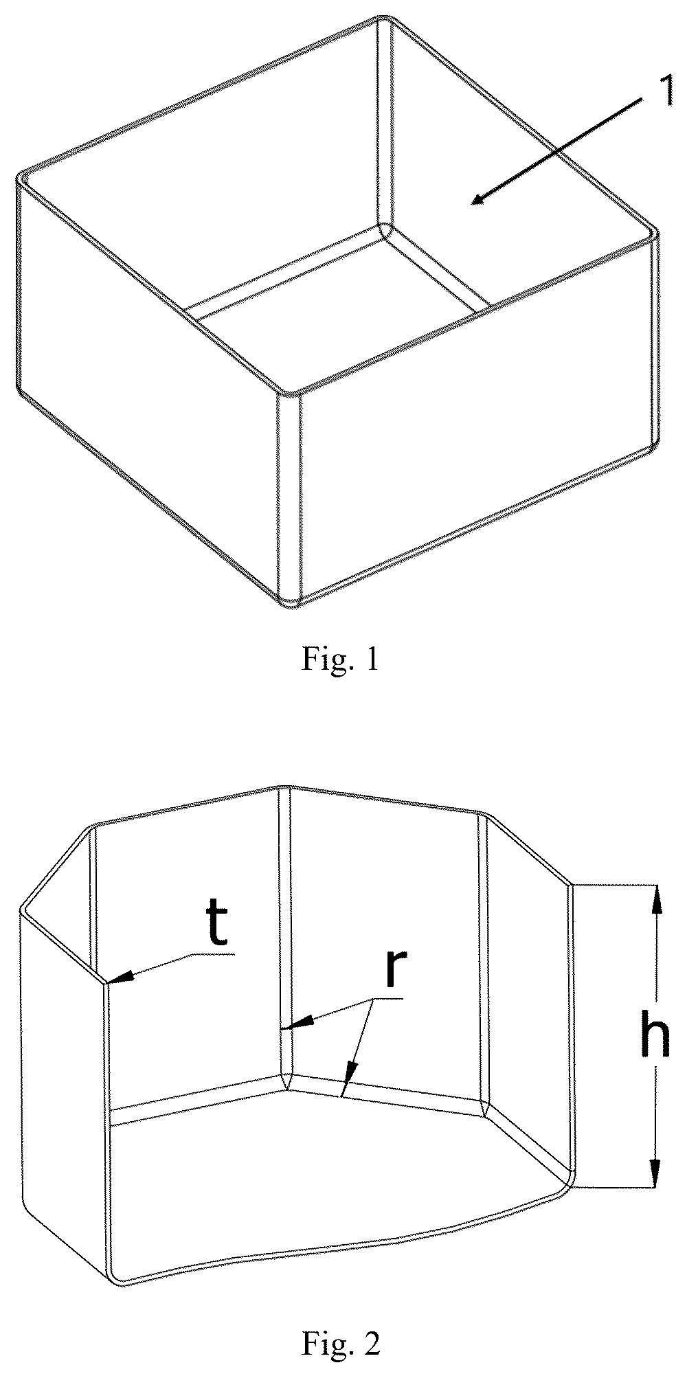 Patent US12403520 Figure 1 – Forming method of deep cavity thin-walled metal component with extremely small fillet radius