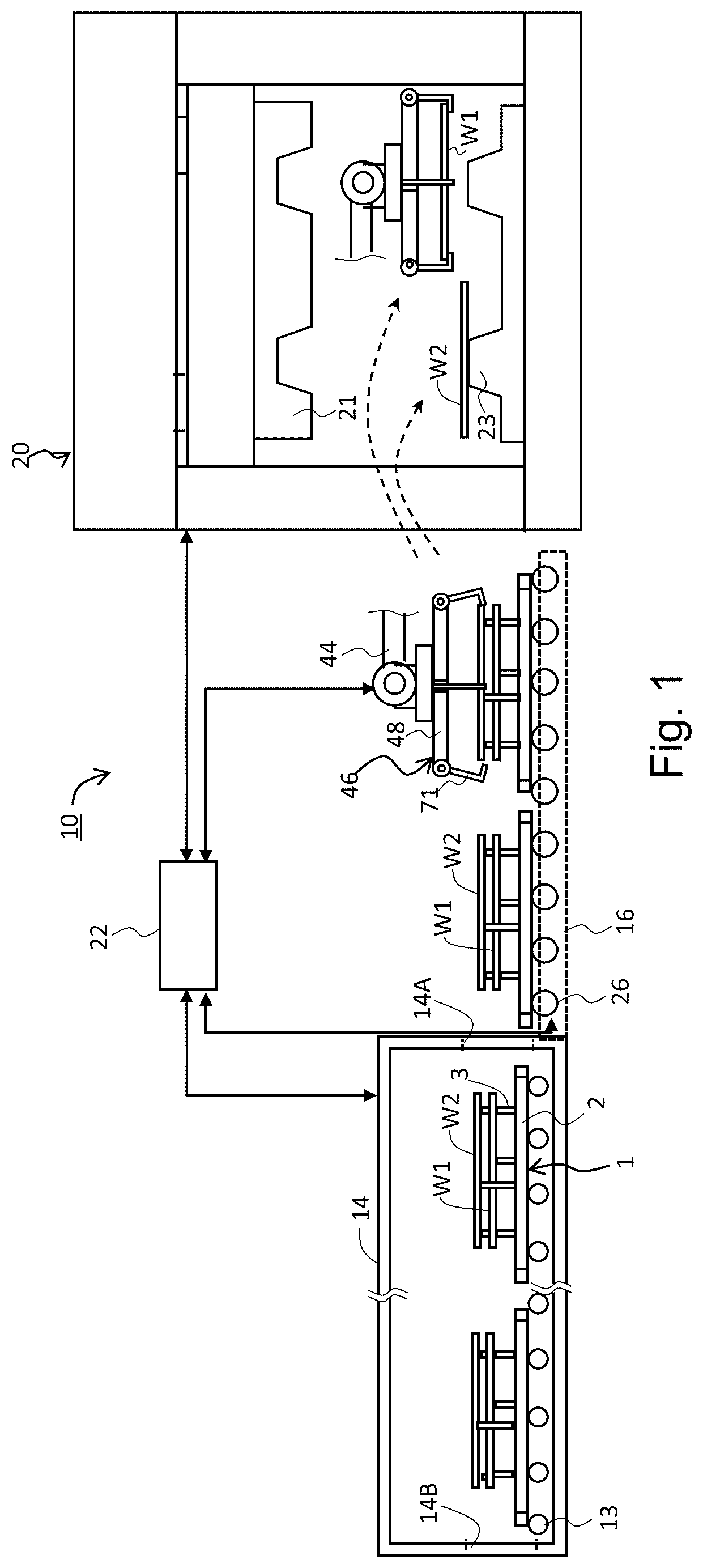 Patent US12403524 Figure 1 – Method of manufacturing press-formed product, and tray and hot-press manufacturing line used for manufacturing press-formed product
