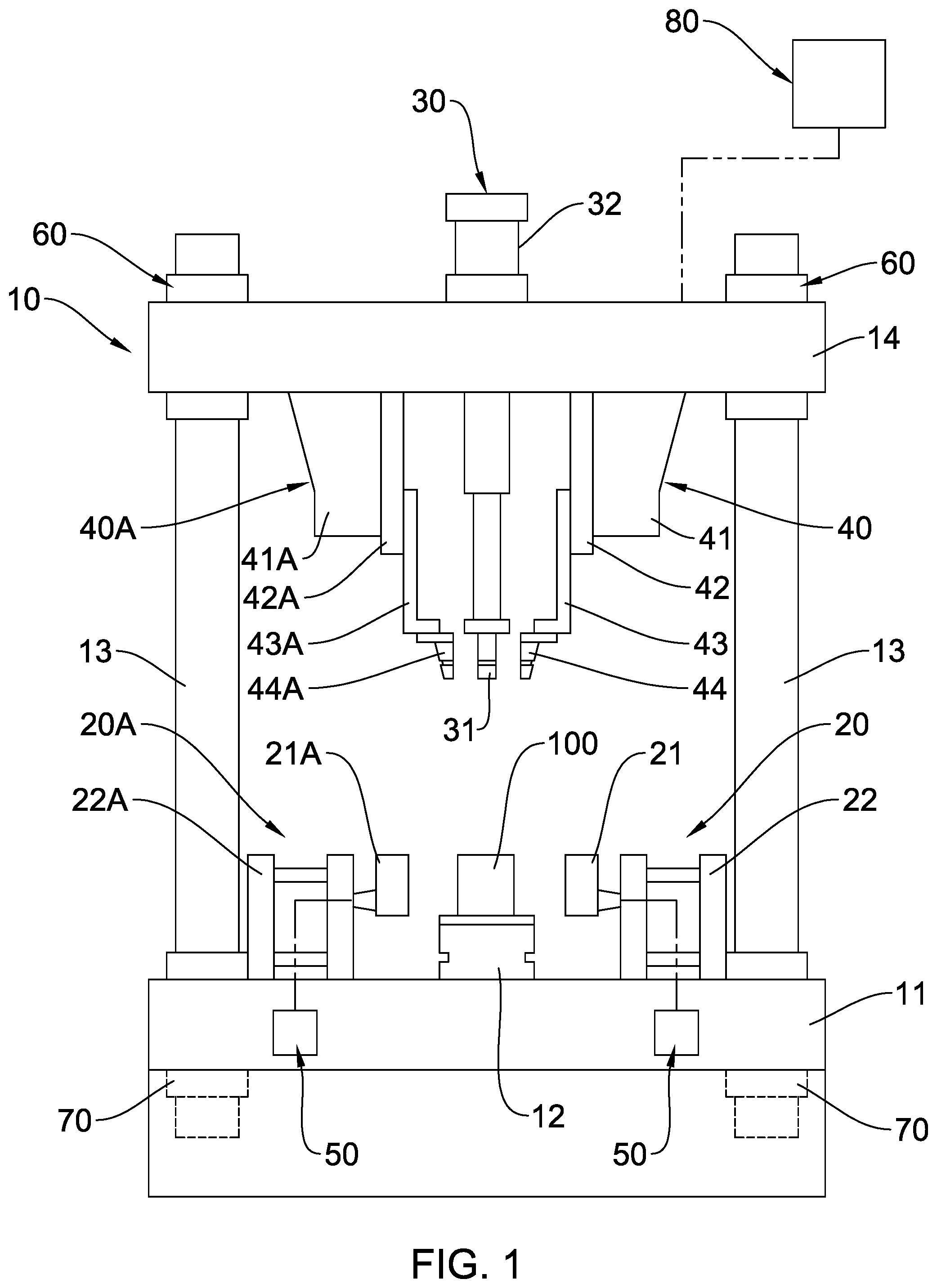 Patent US12403527 — Molding apparatus — Figure 1