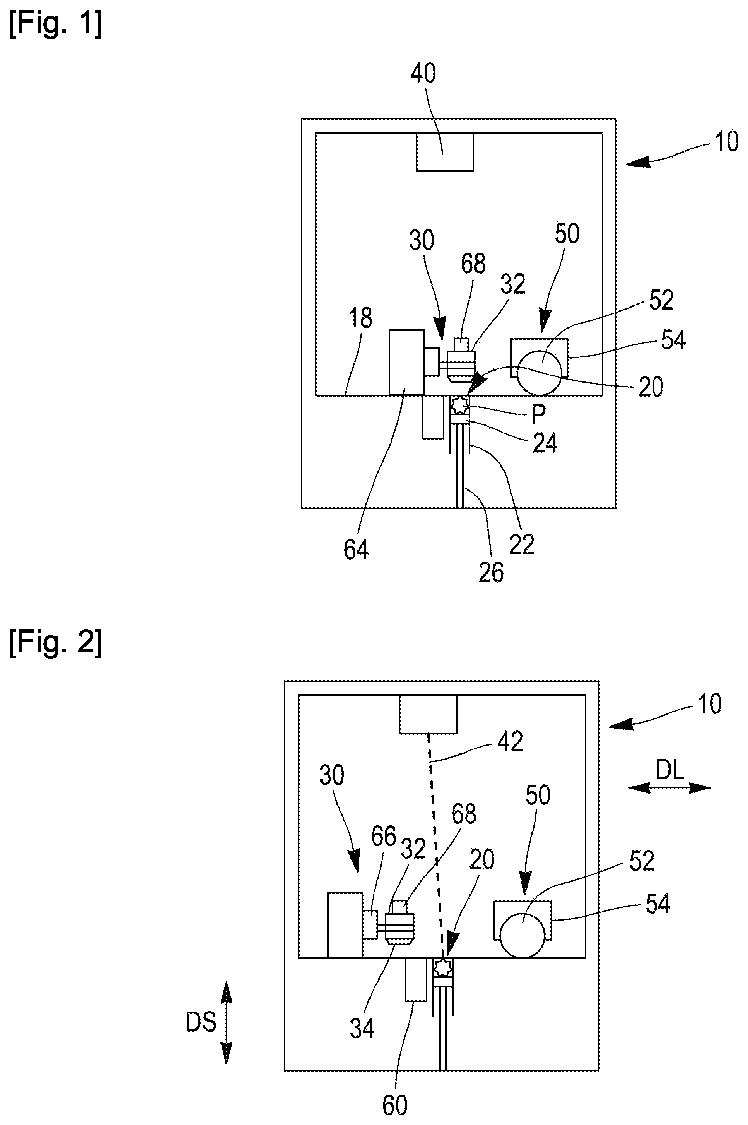 Patent US12403530 — Additive manufacturing machine with powder dispensing by sieving — Figure 1