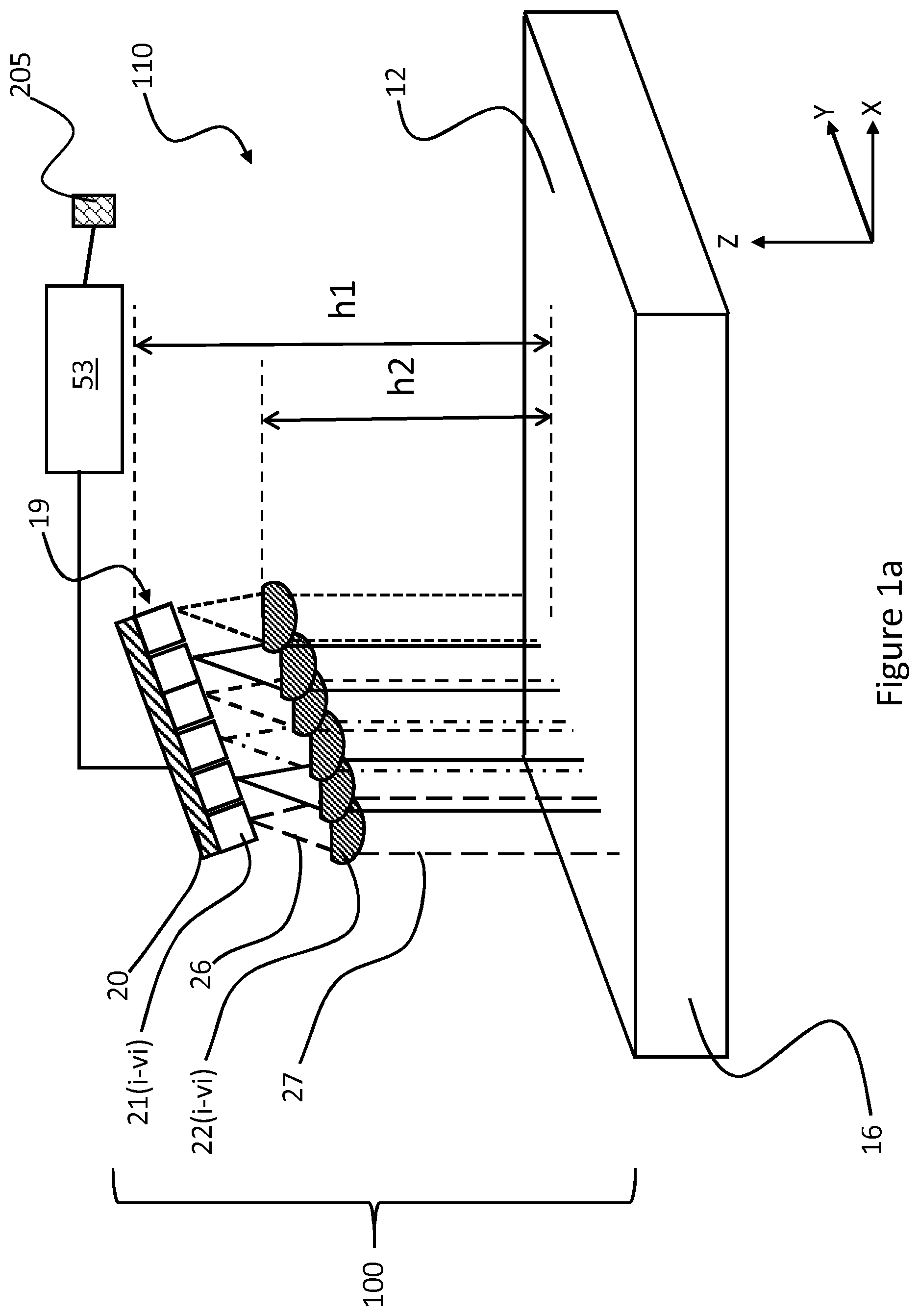 Patent US12403531 — Radiation source assembly and apparatus for layer-by-layer formation of three-dimensional objects — Figure 1