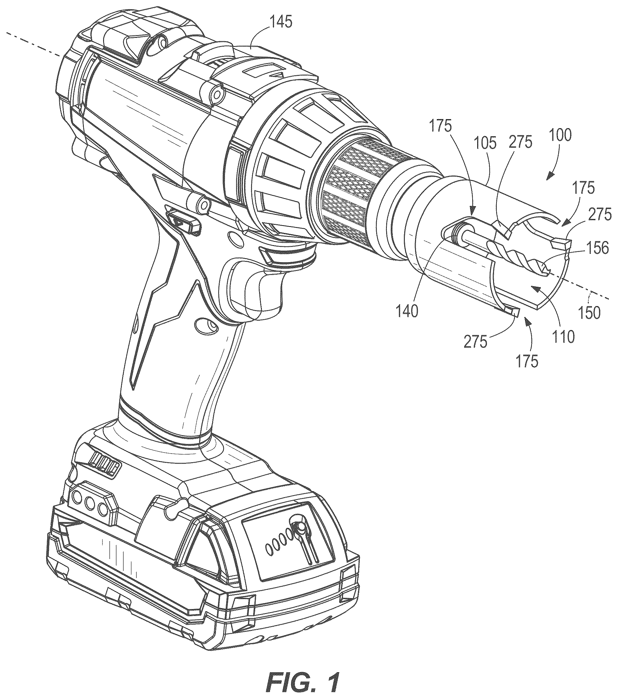 Patent US12403538 — Hole saw — Figure 1