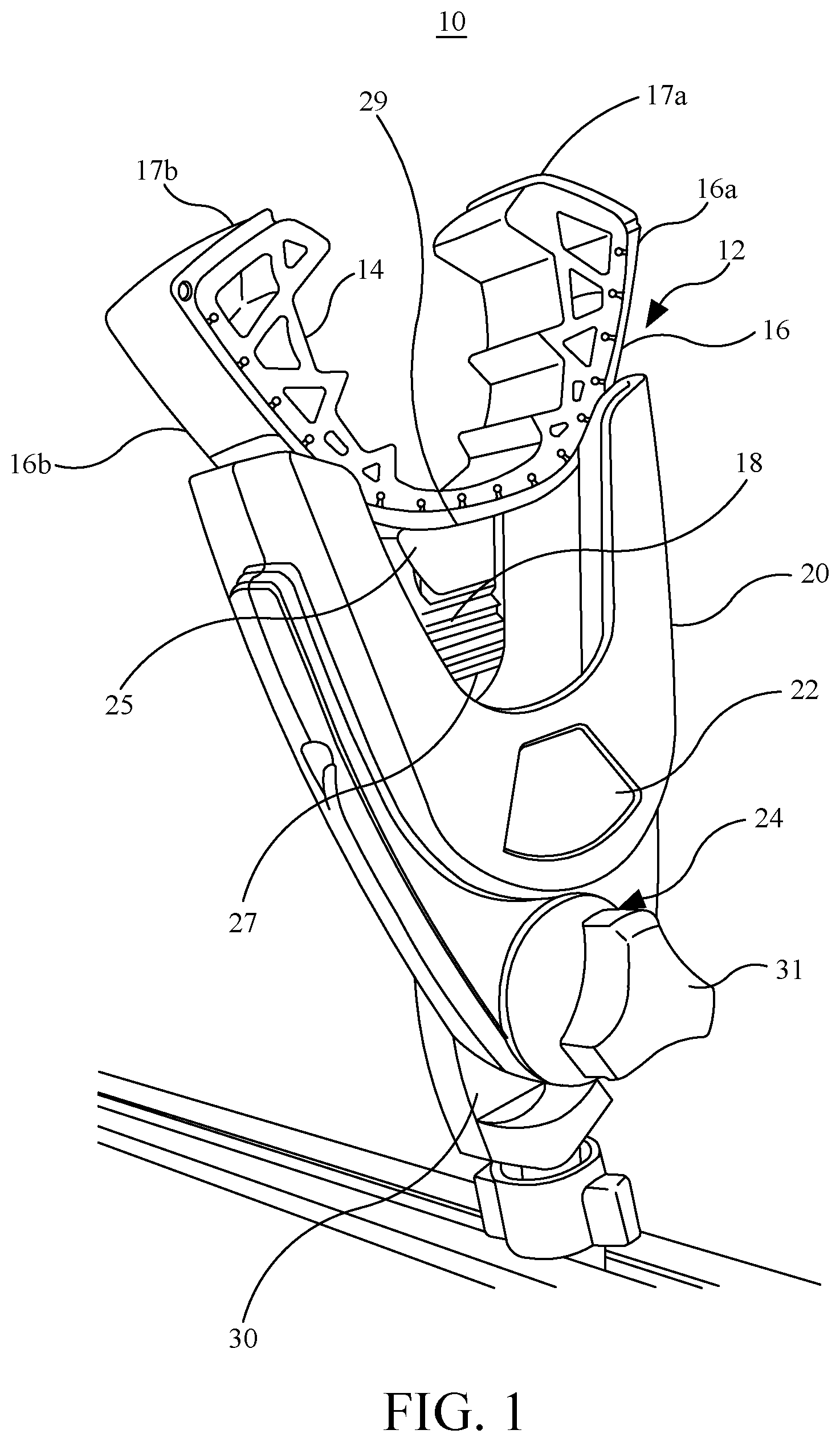 Patent US12403567 — Dual-function grip-mount device — Figure 1