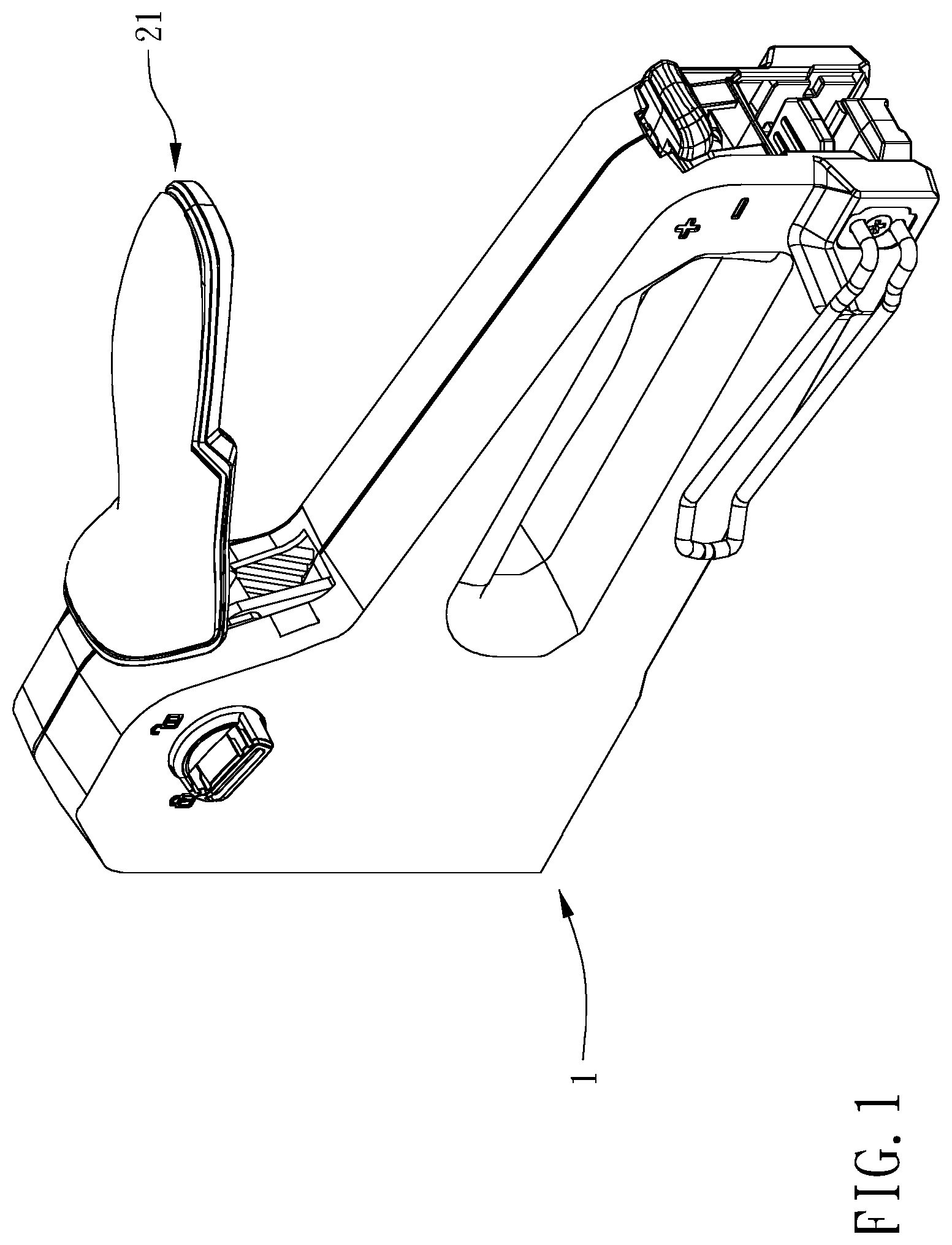 Patent US12403577 — Stapler — Figure 1