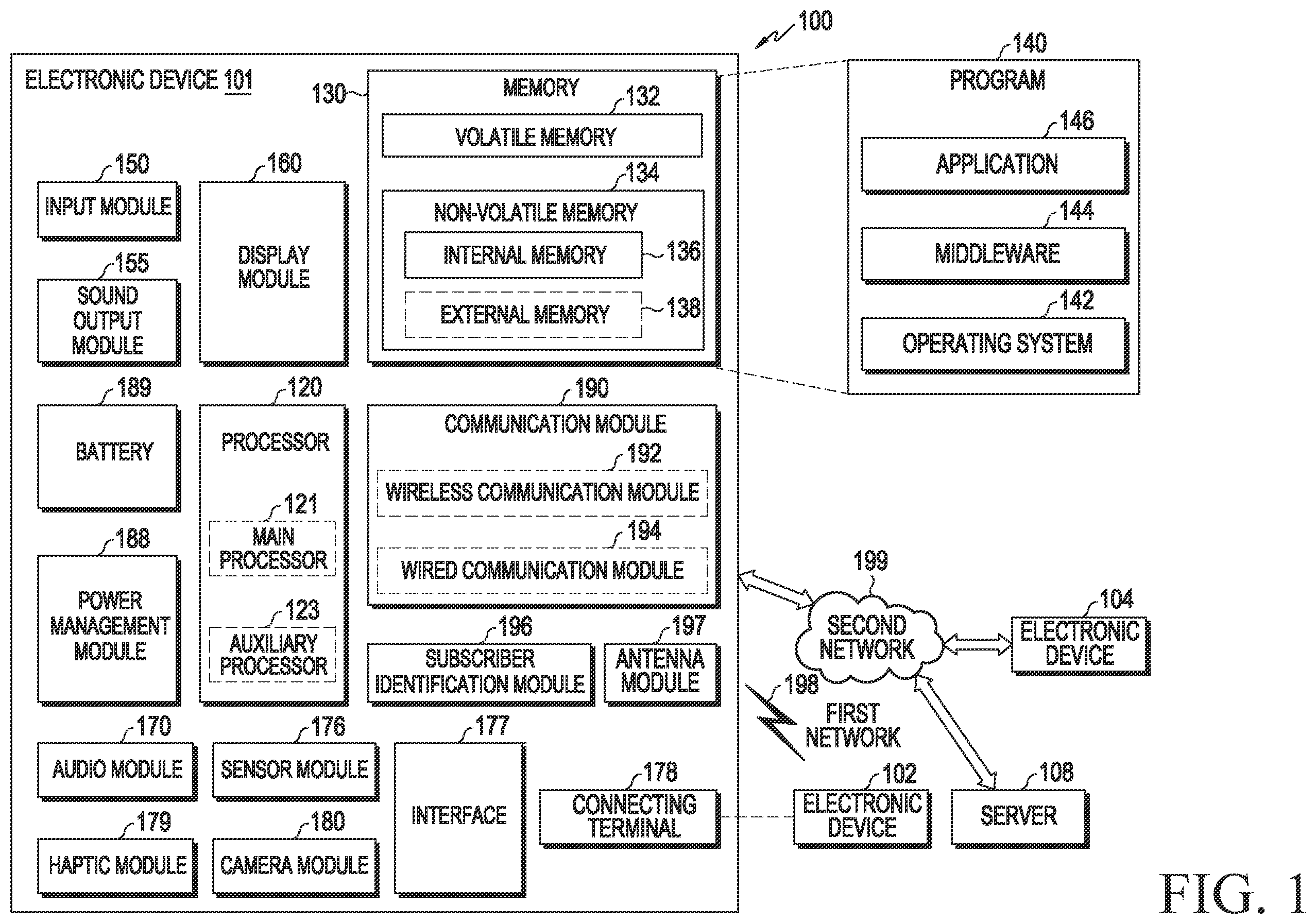 Patent US12403609 — Electronic device and control method therefor — Figure 1