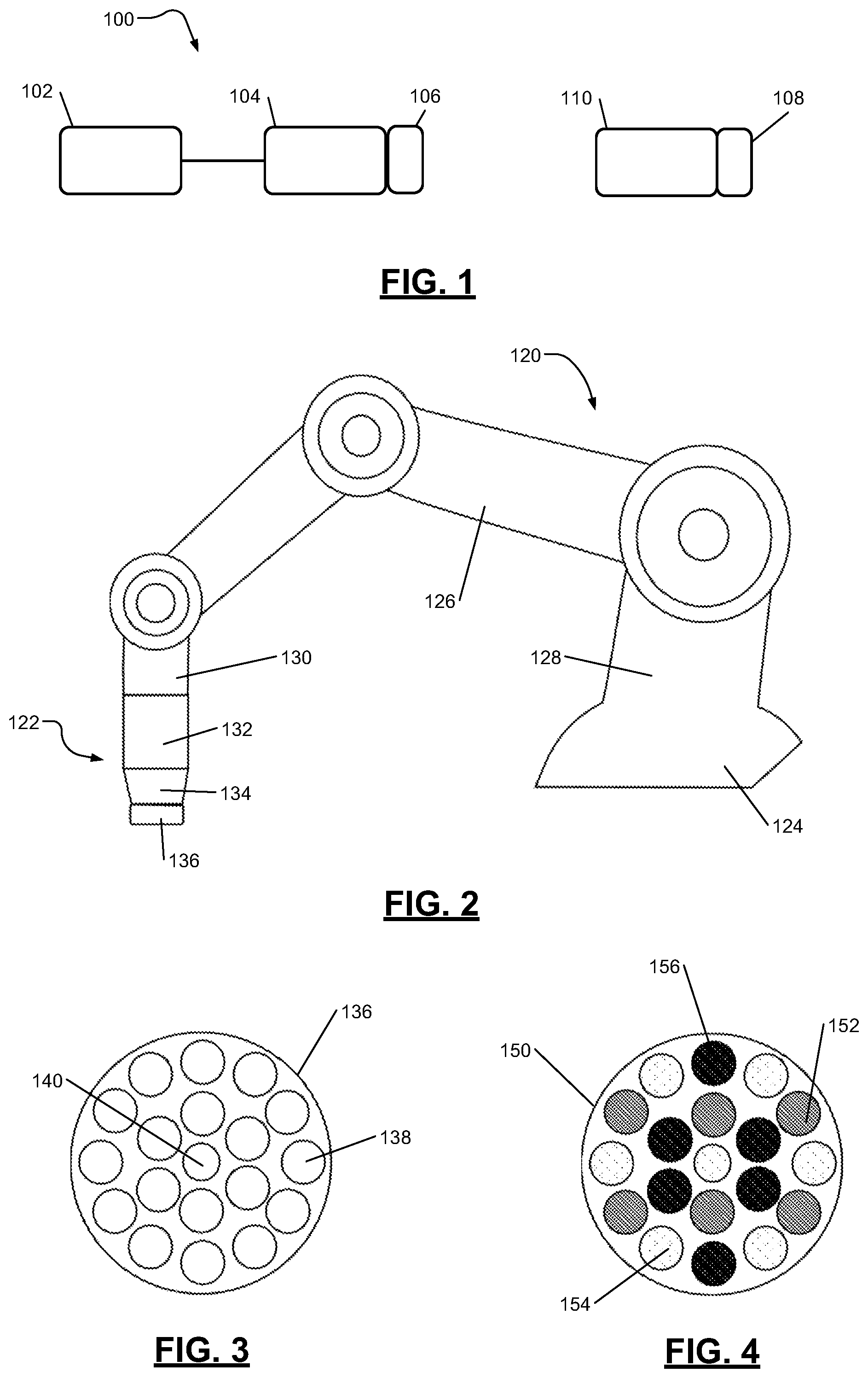 Patent US12403612 Figure 1 – Robot-mounted lamp assembly for curing paint