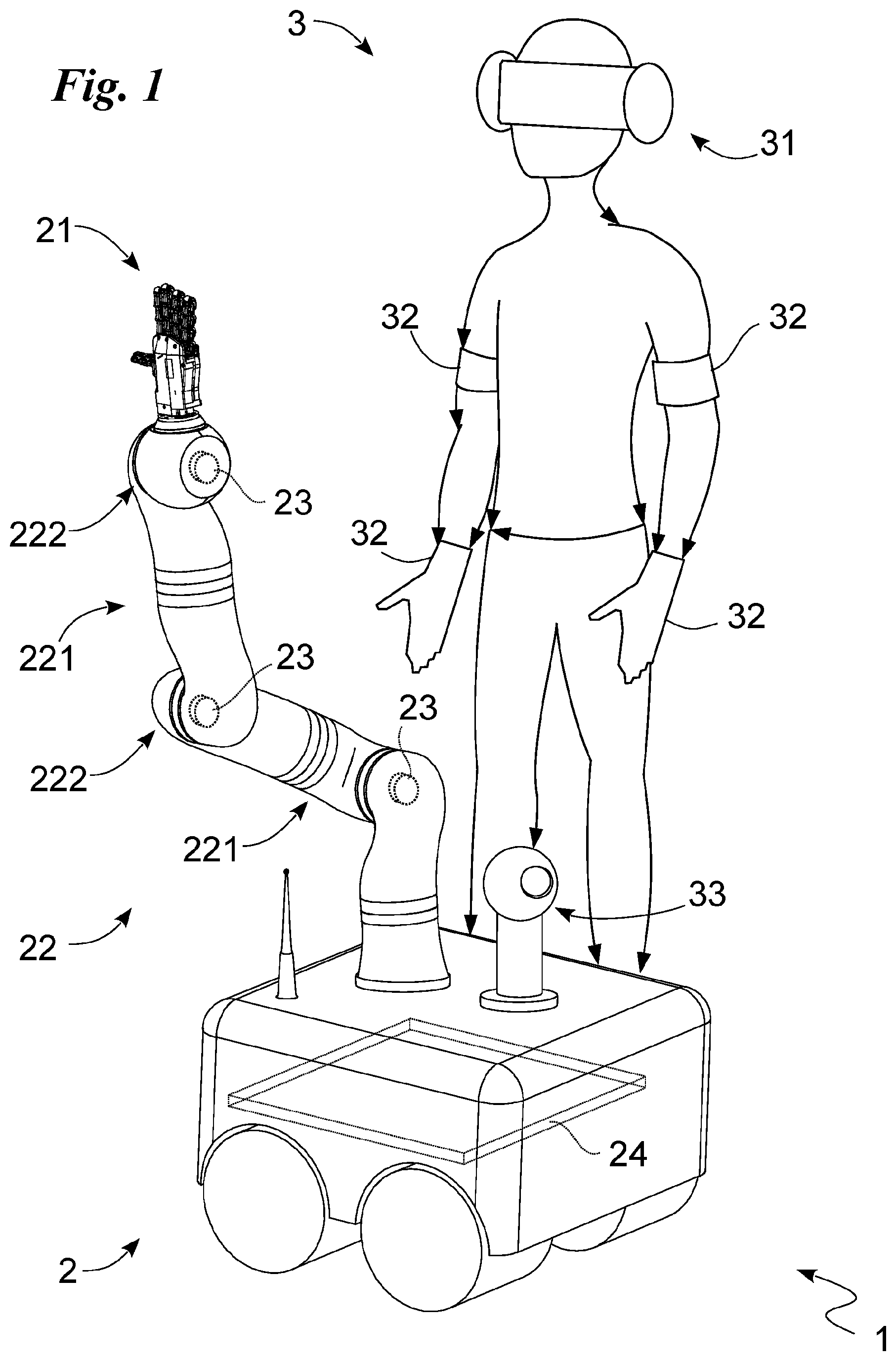 Patent US12403613 — Process of interacting with objects — Figure 1