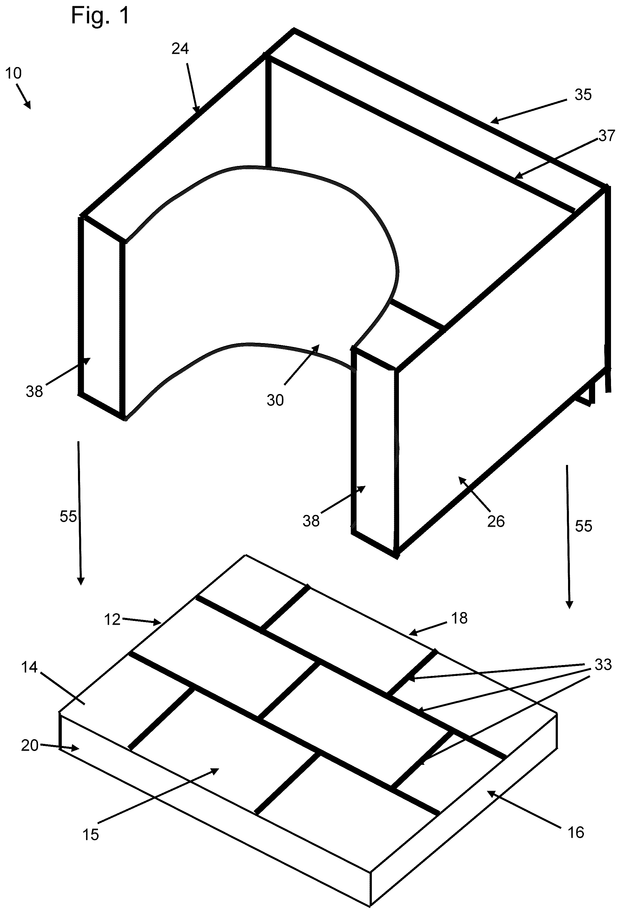 Patent US12403626 — Pipe collar, mold and method — Figure 1