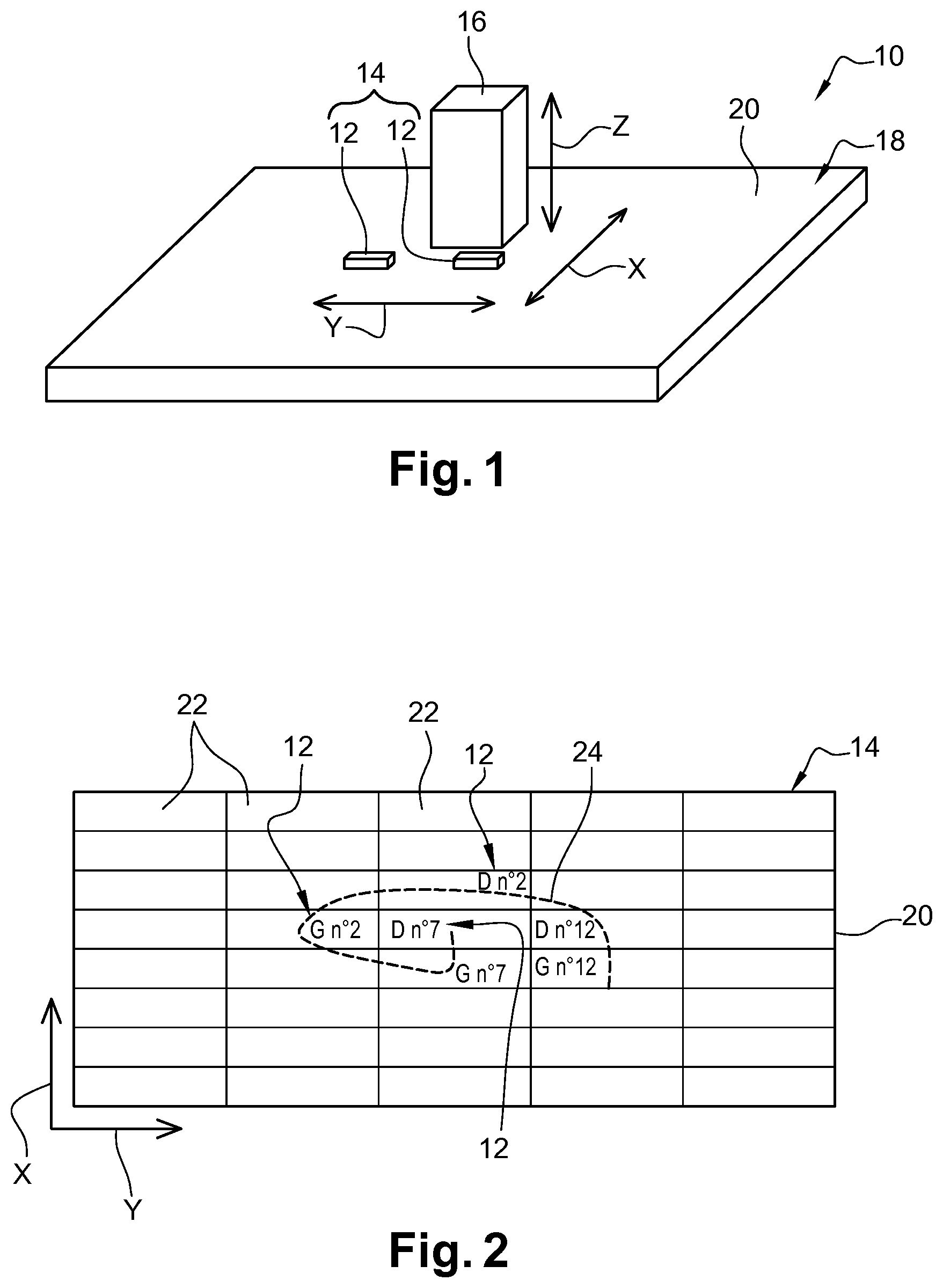 Patent US12403652 — Method for determining the priority and the position of three-dimensional products in an additively manufacturing process — Figure 1