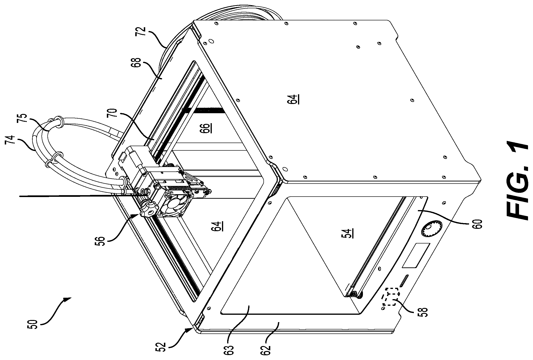 Patent US12403653 — Extruder head assembly for additive manufacturing machines — Figure 1