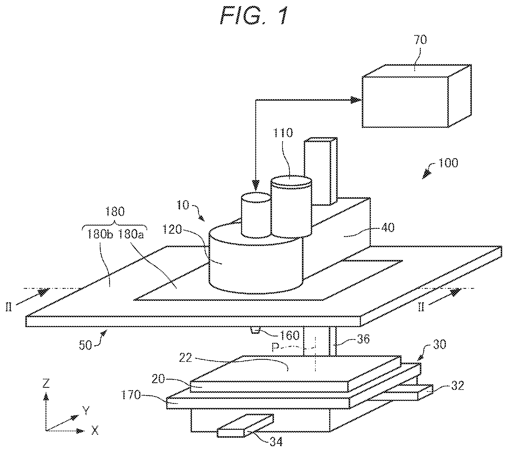 Patent US12403657 — Three-dimensional shaping device — Figure 1