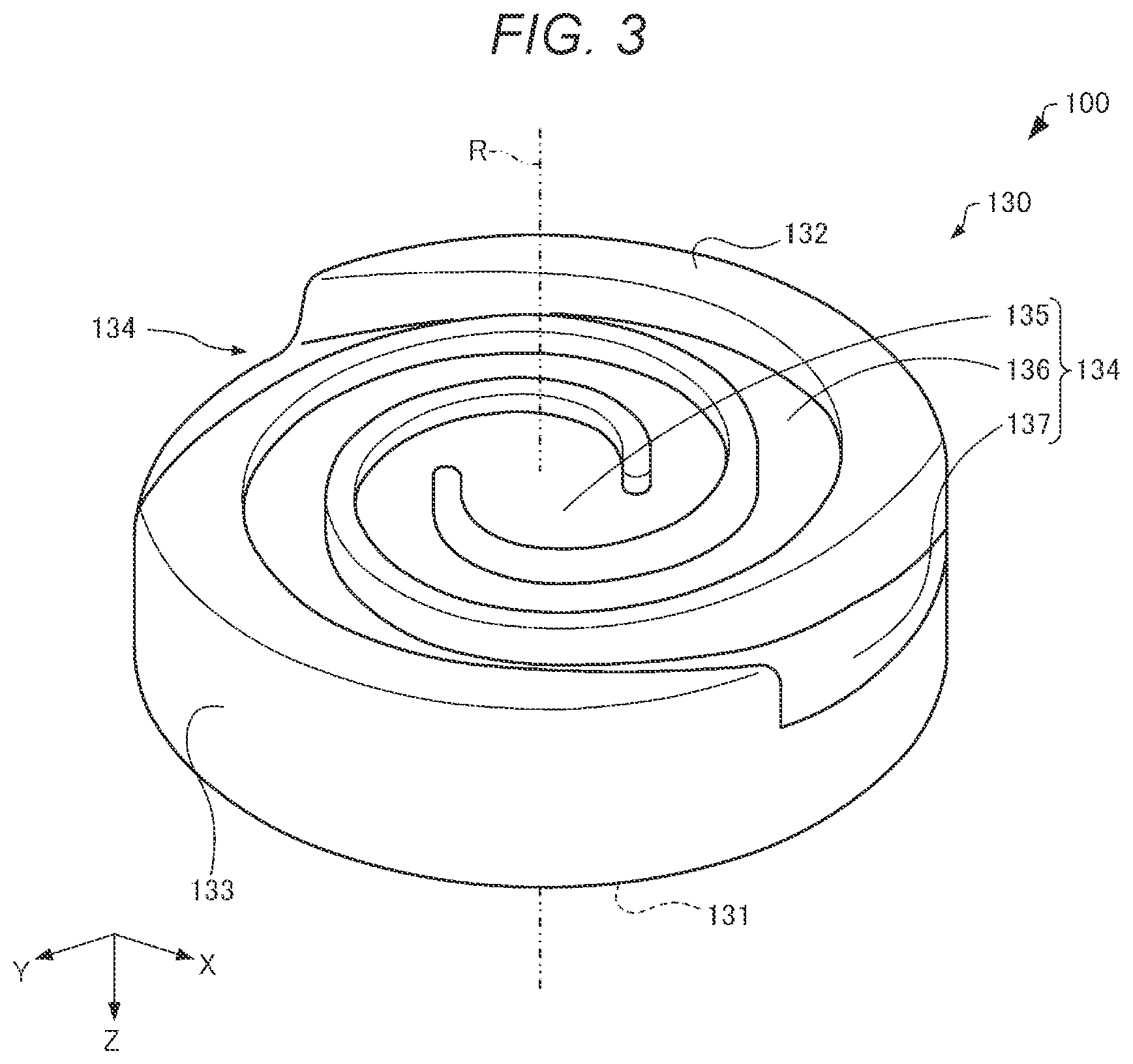Patent US12403657 Figure 3 – Three-dimensional shaping device