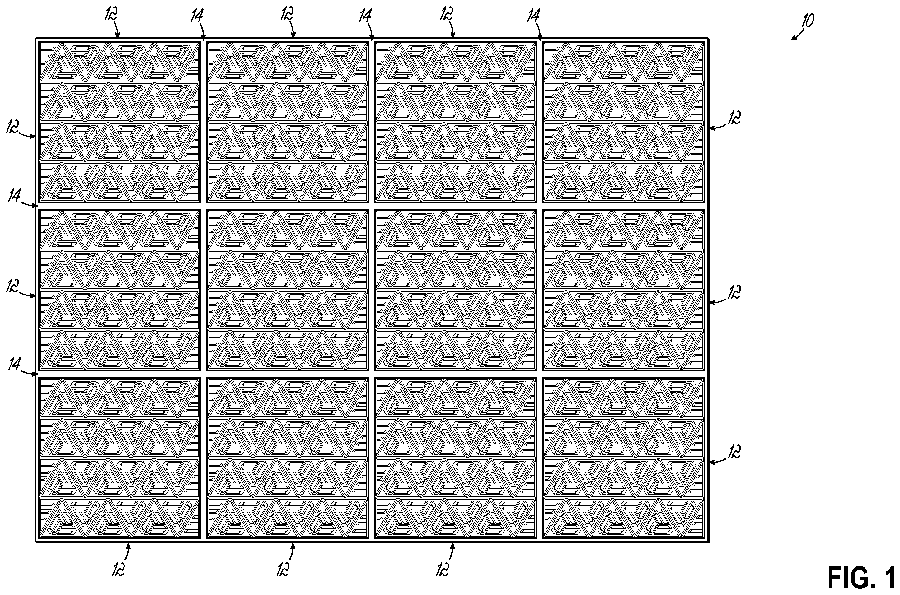 Patent US12403664 — Production of floor mats — Figure 1