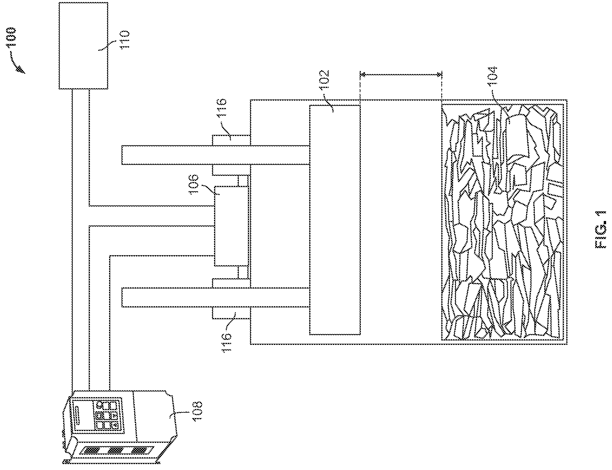 Patent US12403668 Figure 1 – Vertical refuse baler