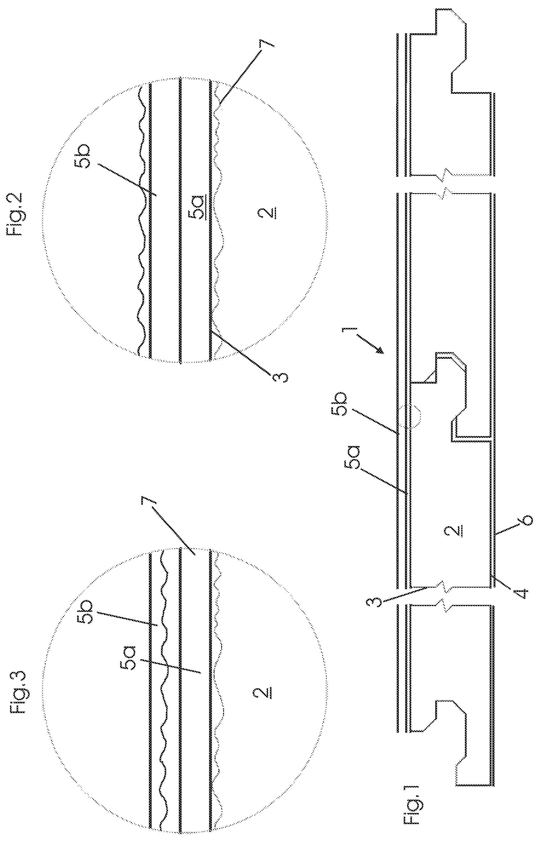 Patent US12403677 — Method for producing a veneered wooden material and wooden material comprising a supporting plate and at least two veneers — Figure 1