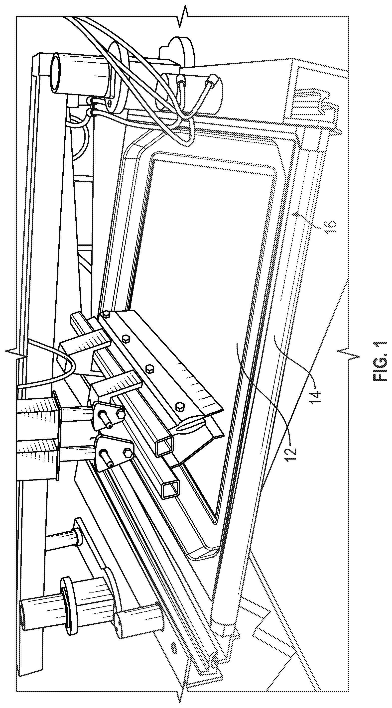 Patent US12403688 Figure 1 – Apparatus and process for t-shirt/garment screen printing