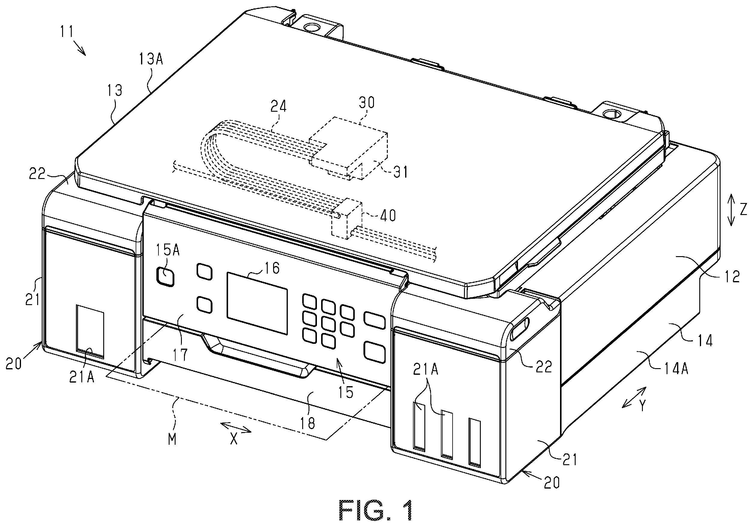 Patent US12403699 — Liquid ejection apparatus — Figure 1