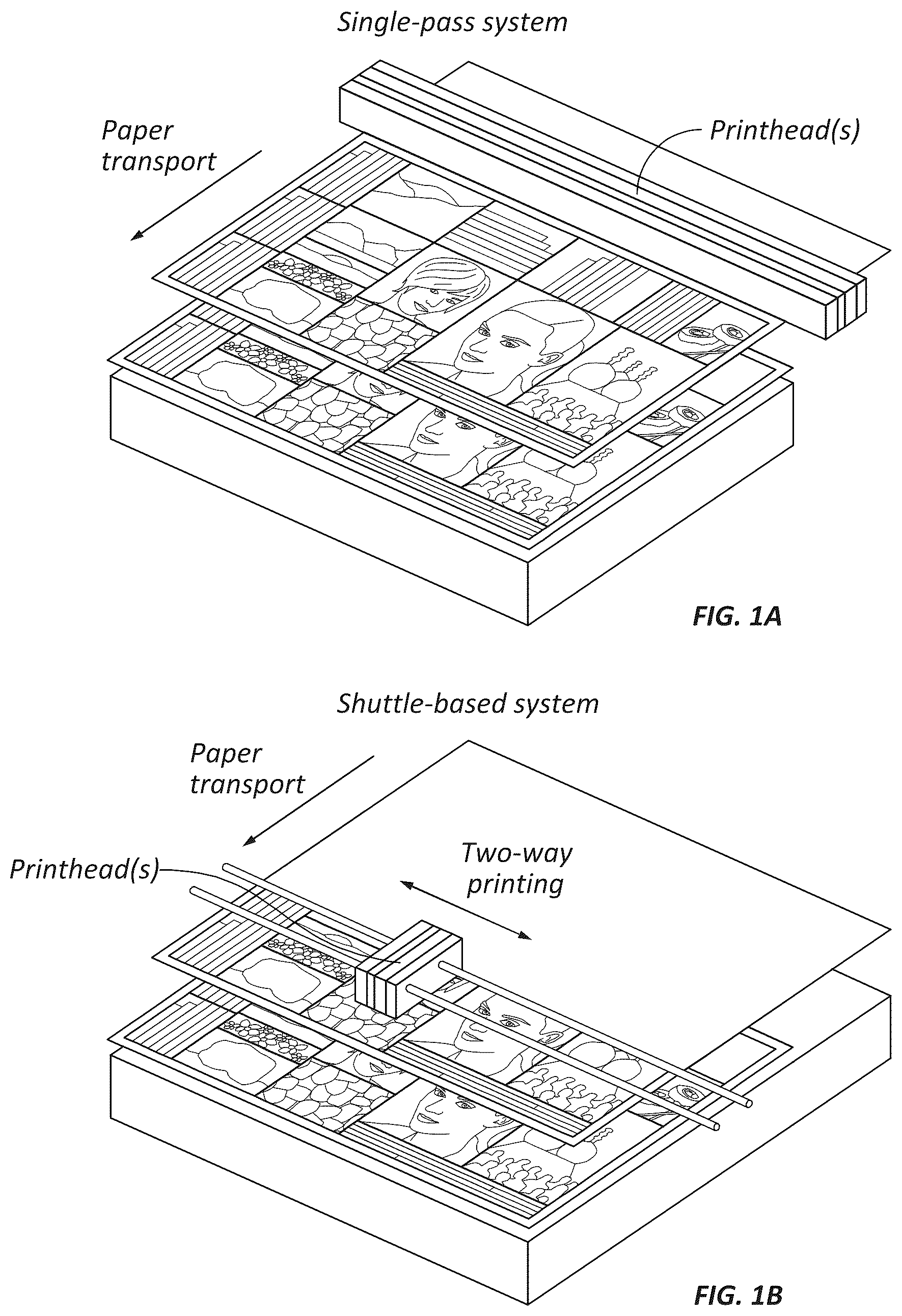 Patent US12403708 — Systems and methods for determining printing conditions based on samples of images printed by shuttle-based printers — Figure 1