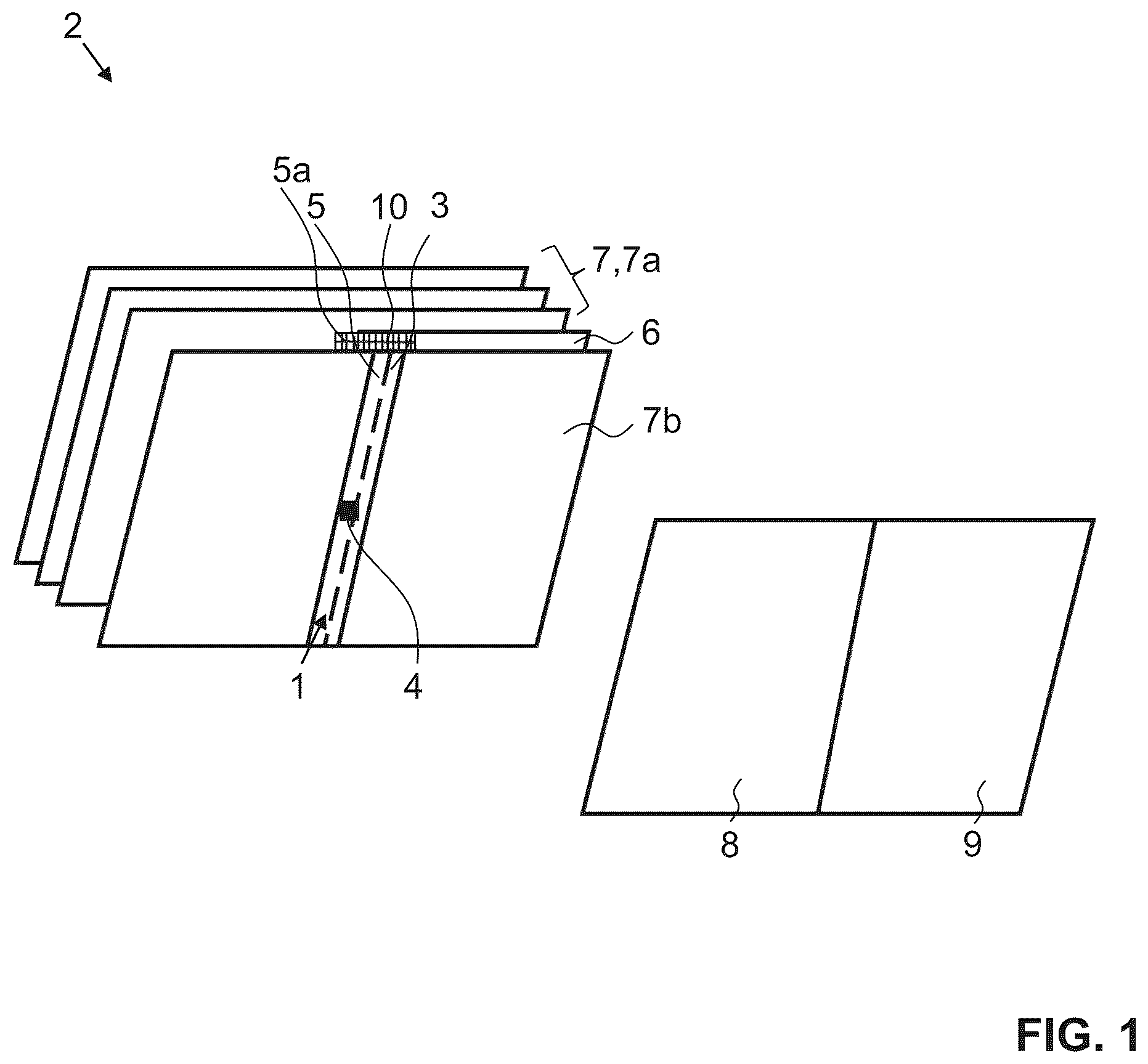Patent US12403715 — Security device for securing an article such as a passport — Figure 1