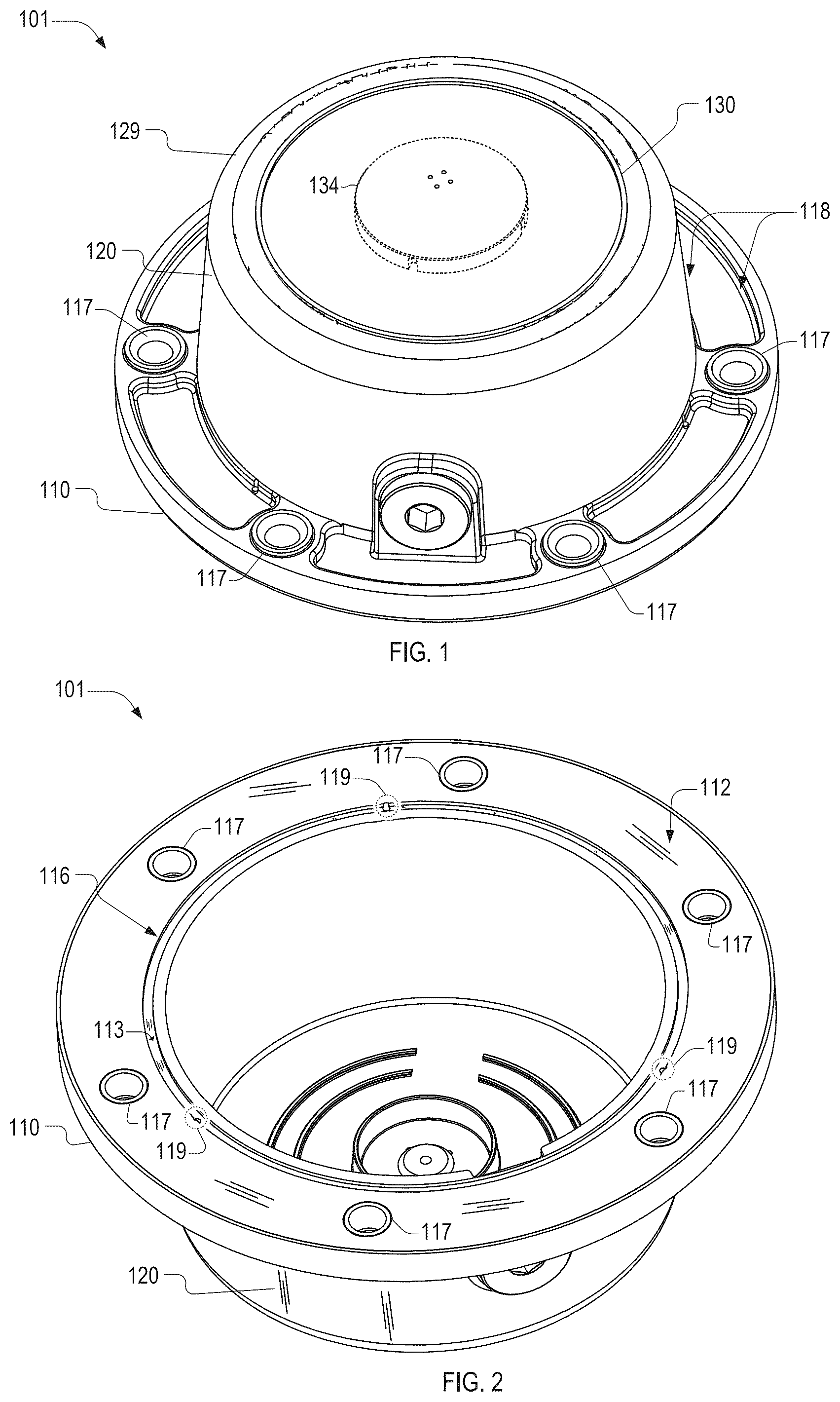 Patent US12403722 Figure 1 – Hubcap