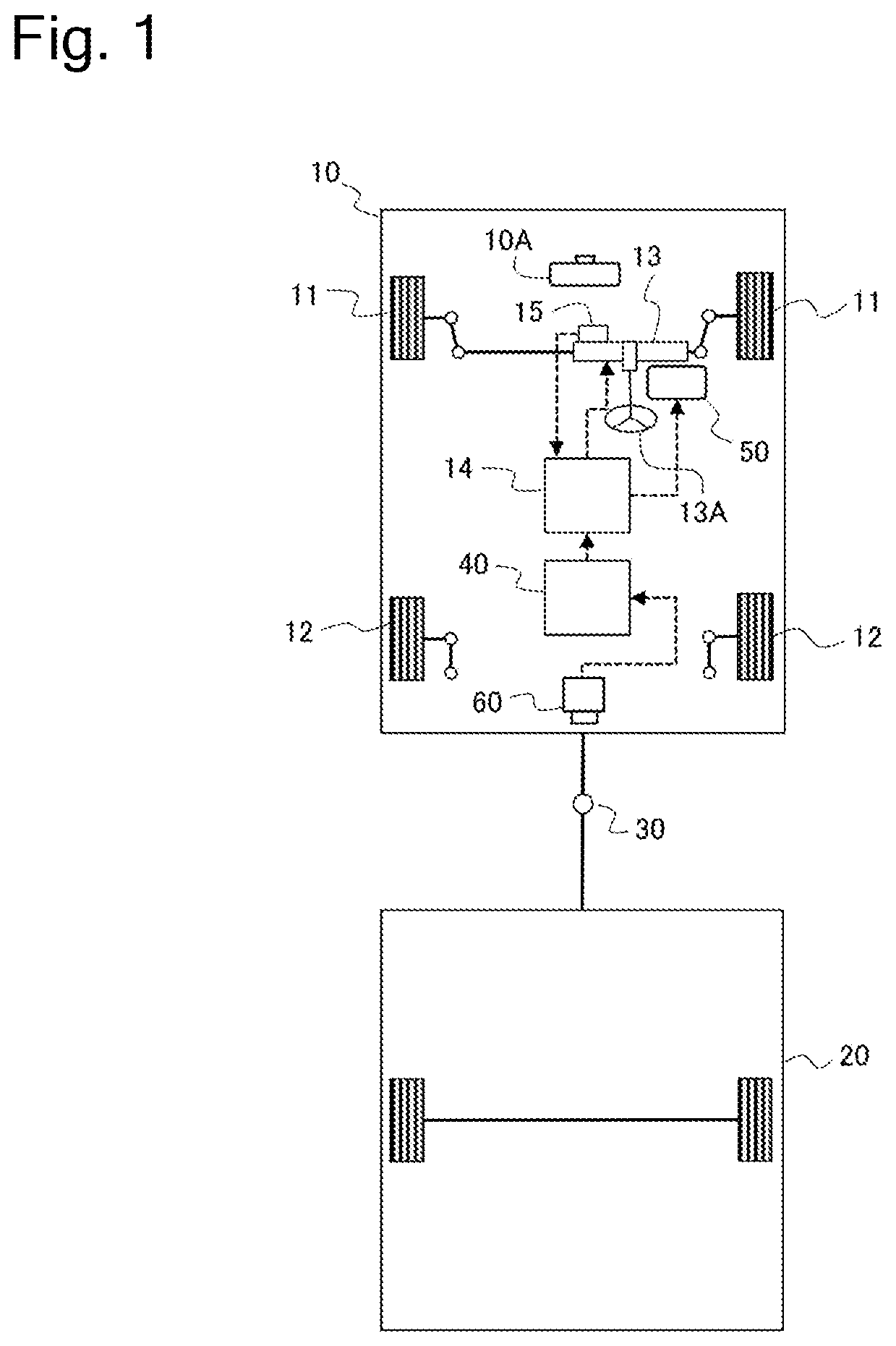 Patent US12403733 — Vehicle hitching assist apparatus, vehicle hitching assist method, and vehicle hitching assist system — Figure 1