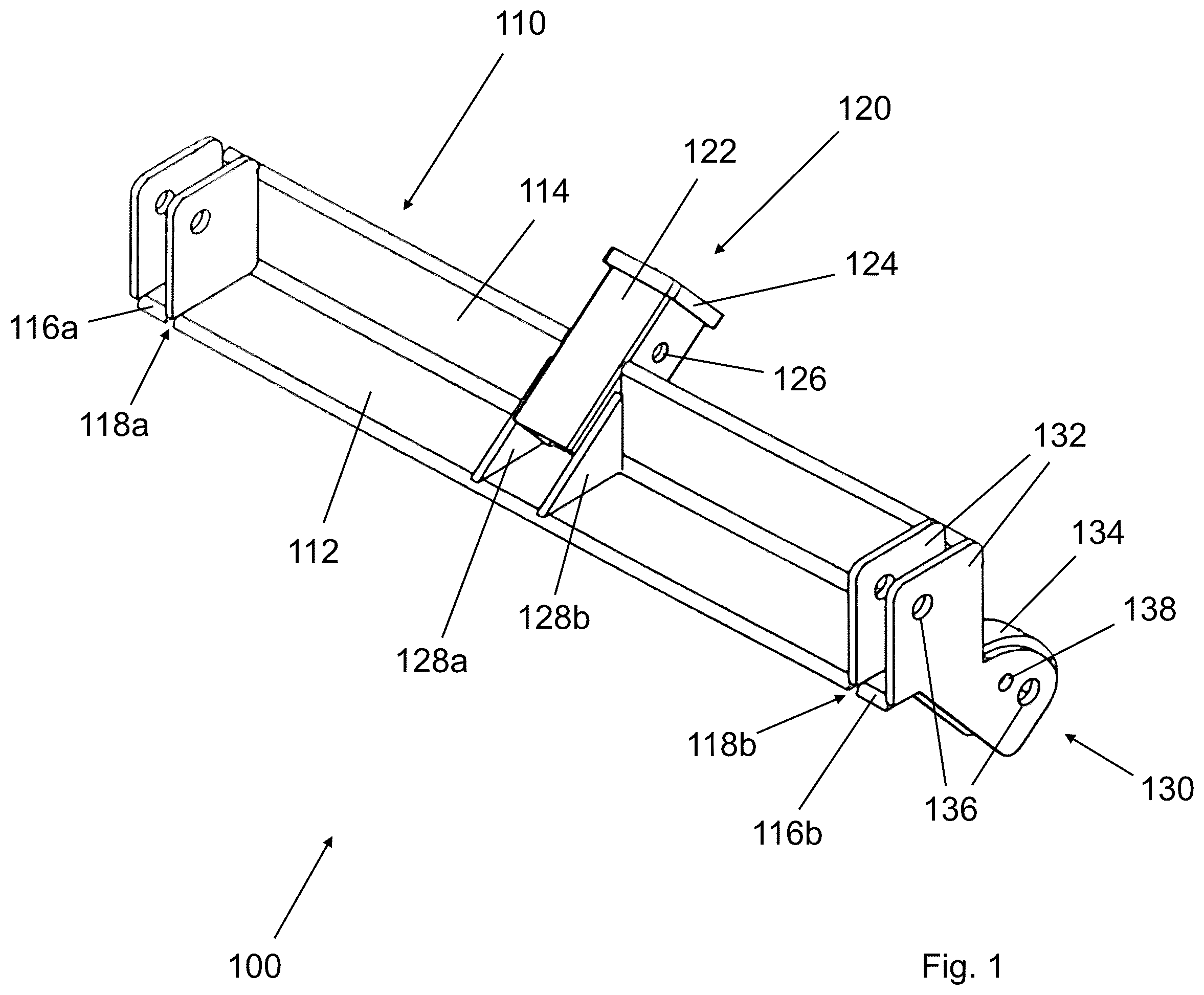Patent US12403735 — Vehicular utility mount system — Figure 1