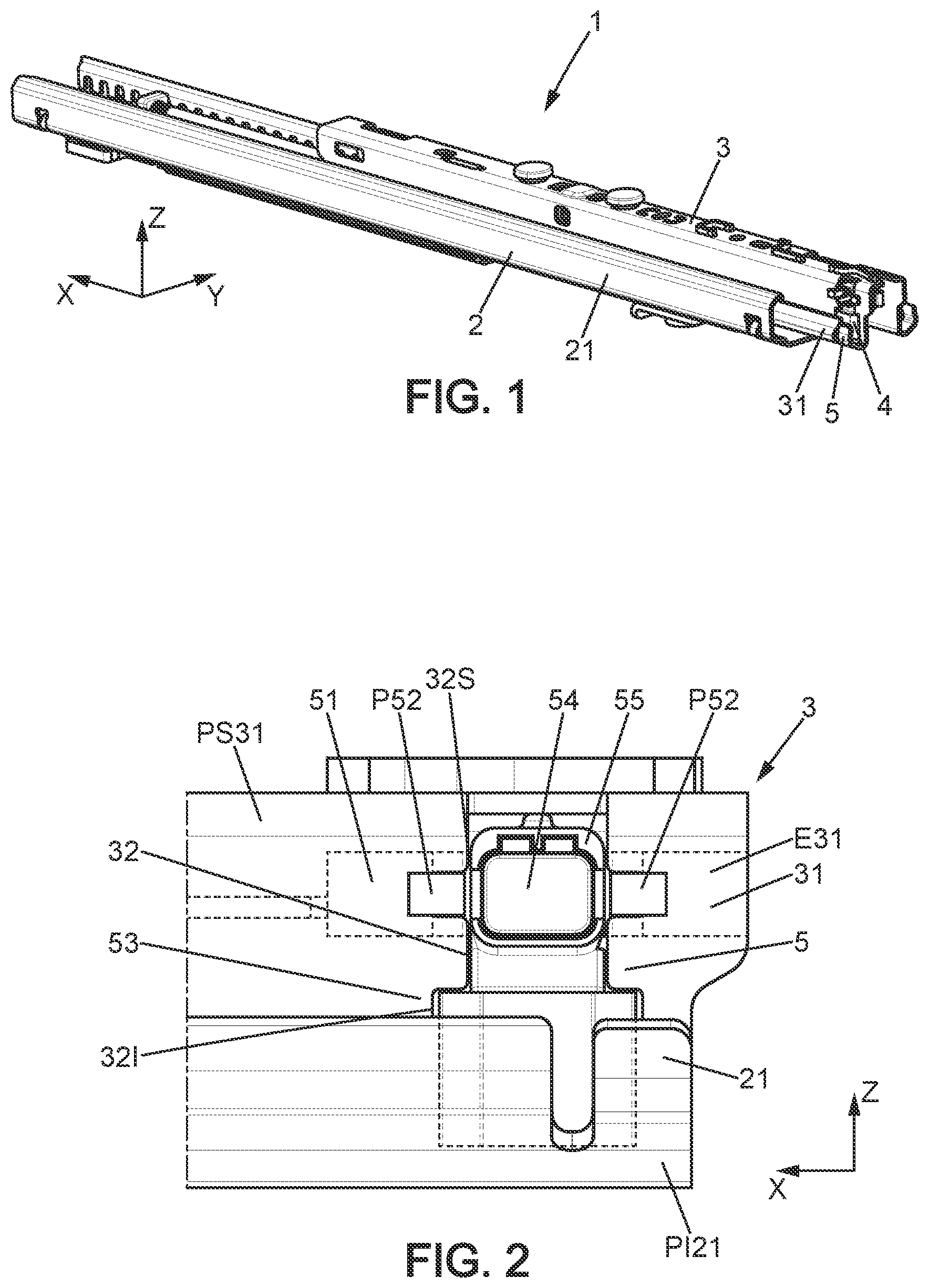Patent US12403796 — Seat track — Figure 1