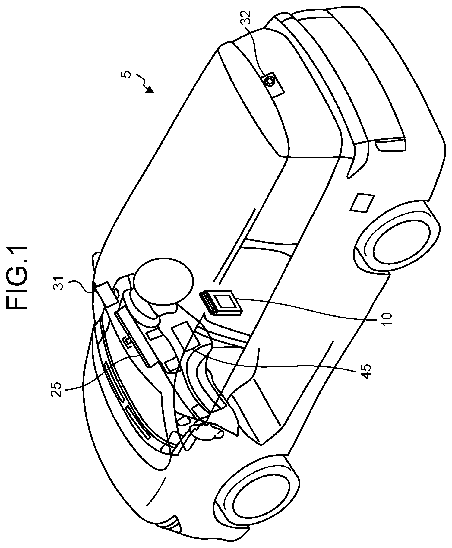 Patent US12403833 — Vehicle display control device and display control method for processing an image based on a number of lanes detected — Figure 1
