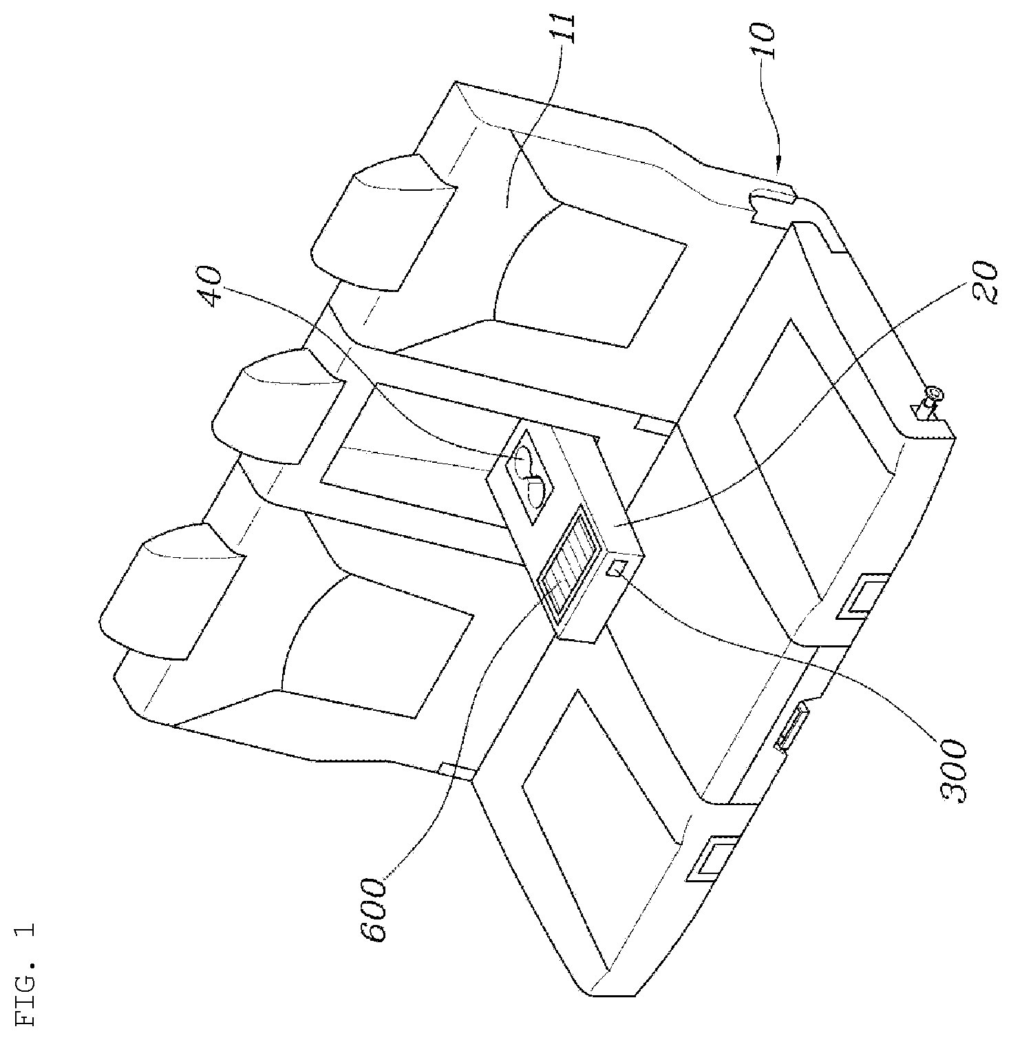 Patent US12403843 — Beam projector apparatus for vehicle — Figure 1