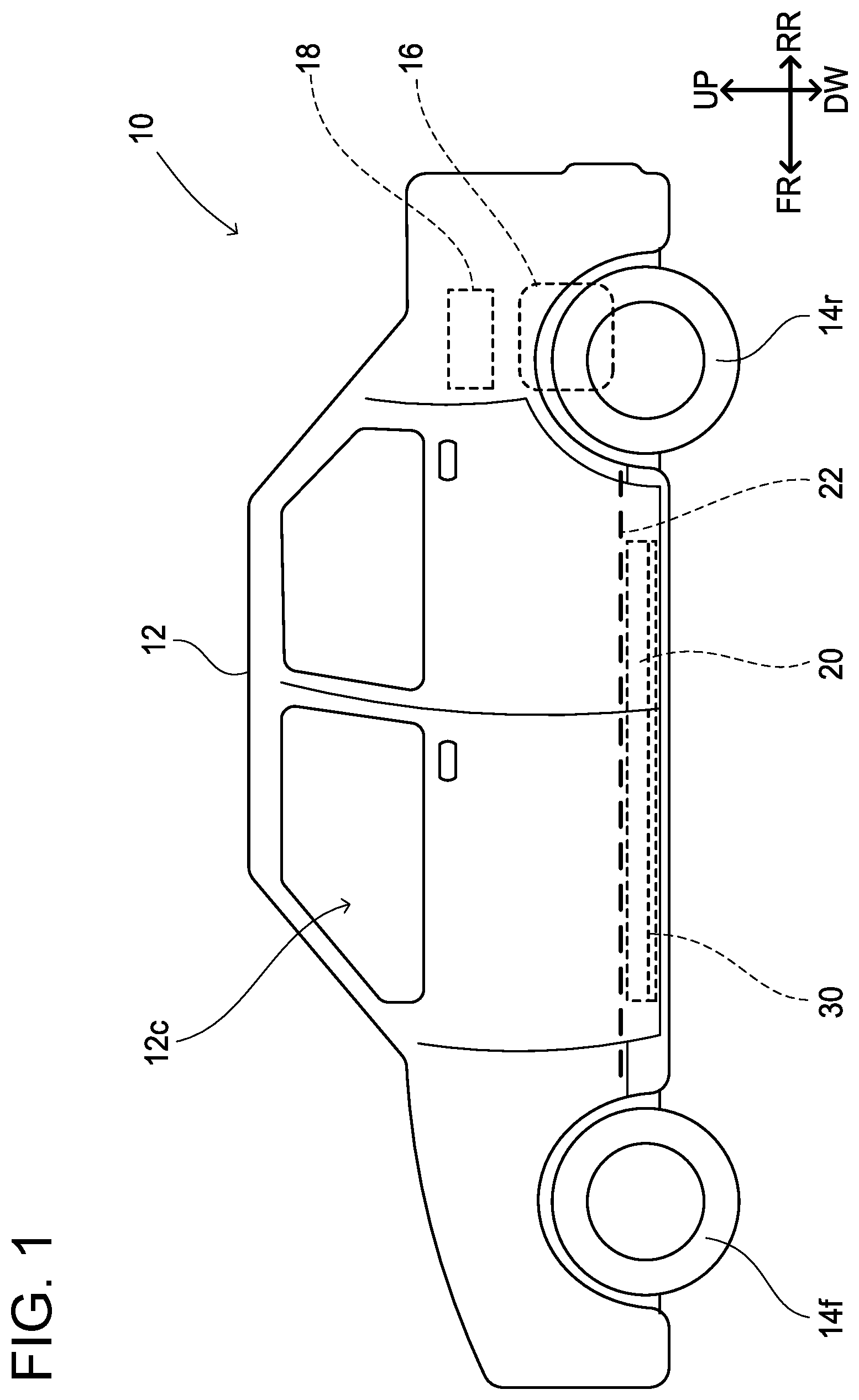 Patent US12403853 — Vehicle — Figure 1