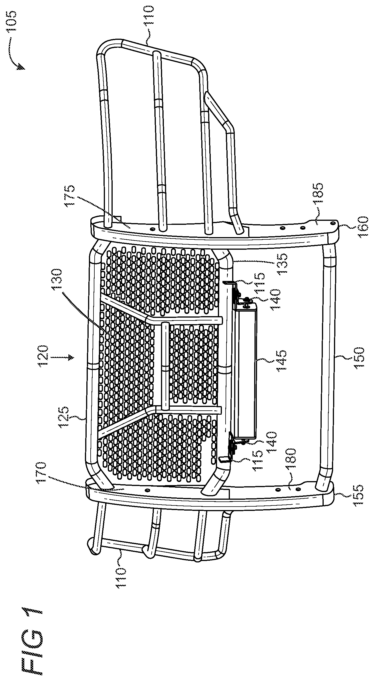 Patent US12403855 — Modular rugged grille guard — Figure 1