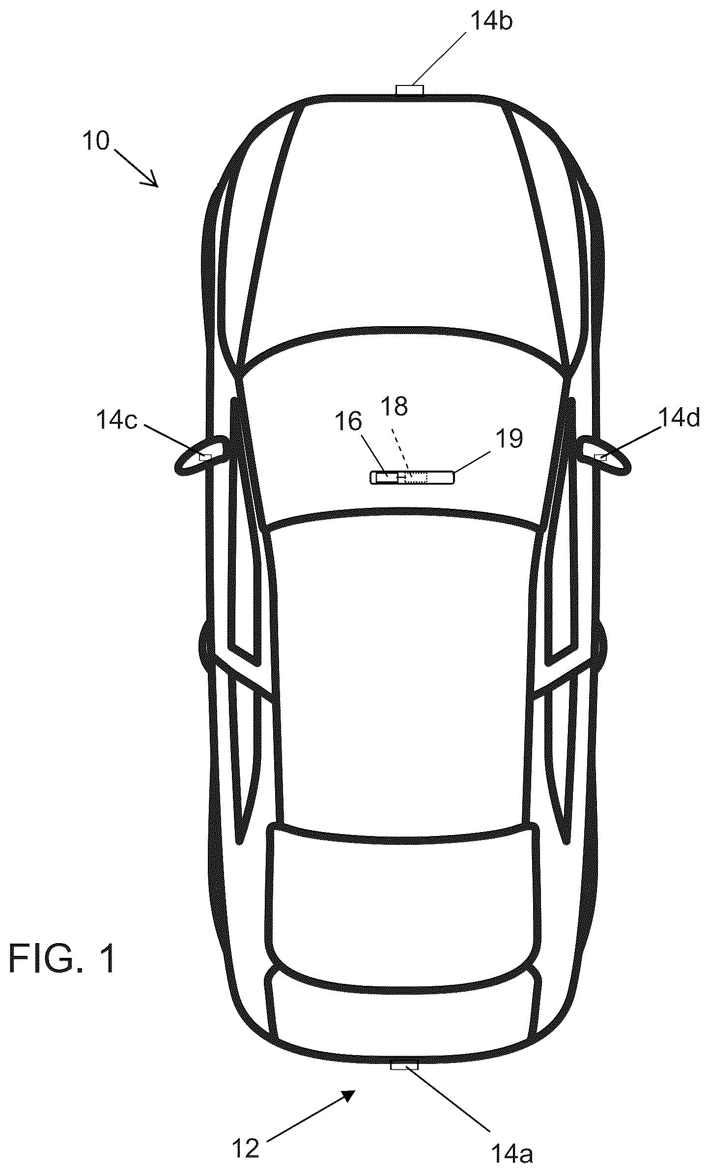 Patent US12403894 — Vehicular automated parking system — Figure 1