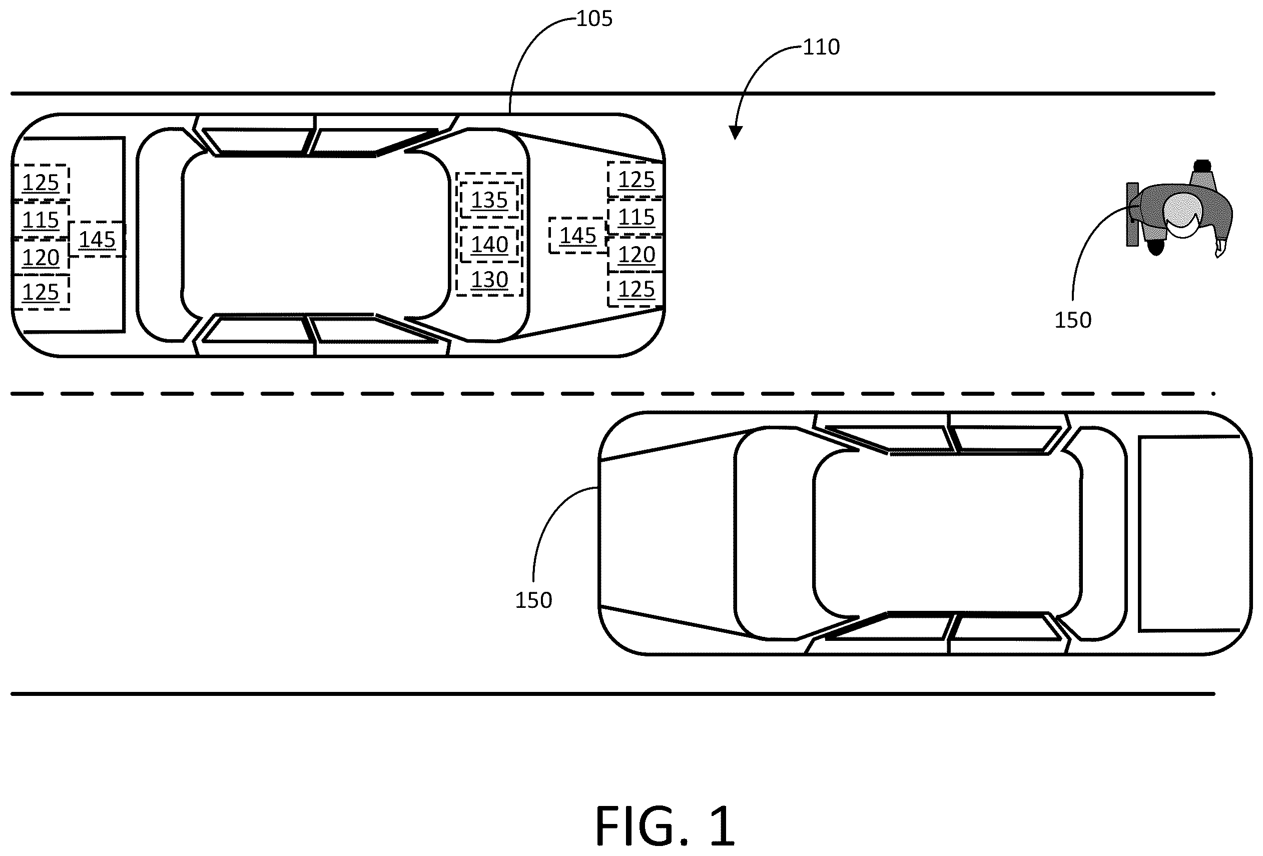 Patent US12403913 — Systems and methods for detecting water along driving routes — Figure 1