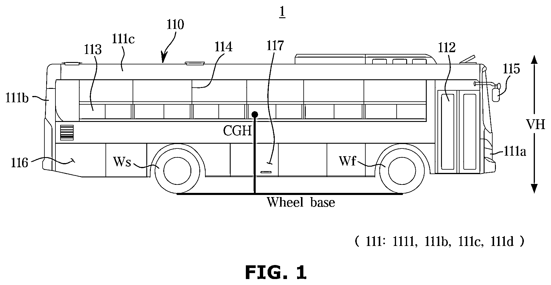 Patent US12403915 Figure 1 – Advanced driver assistance systems and a vehicle having the same