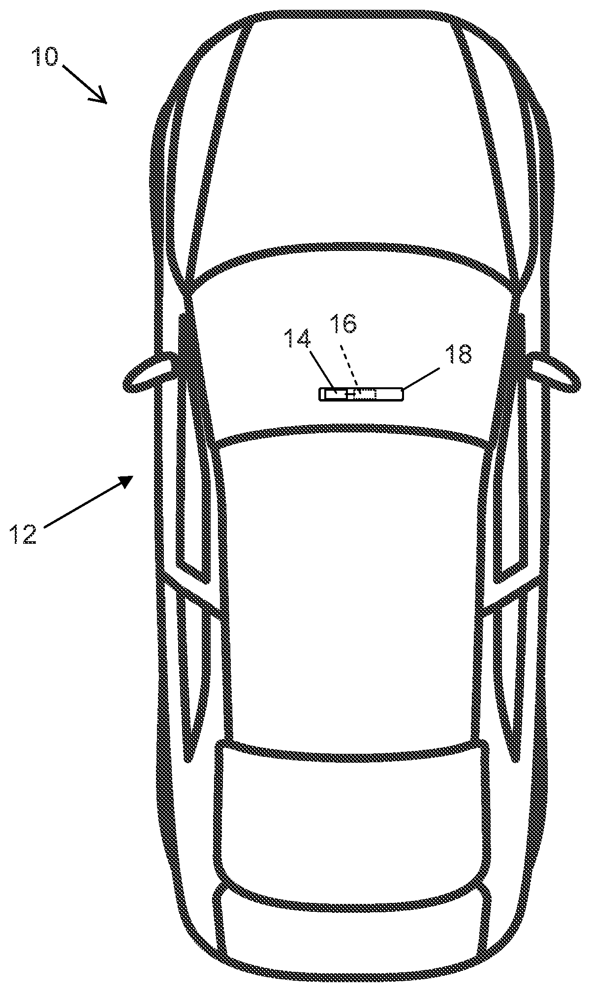Patent US12403931 — Vehicular driver monitoring system — Figure 1