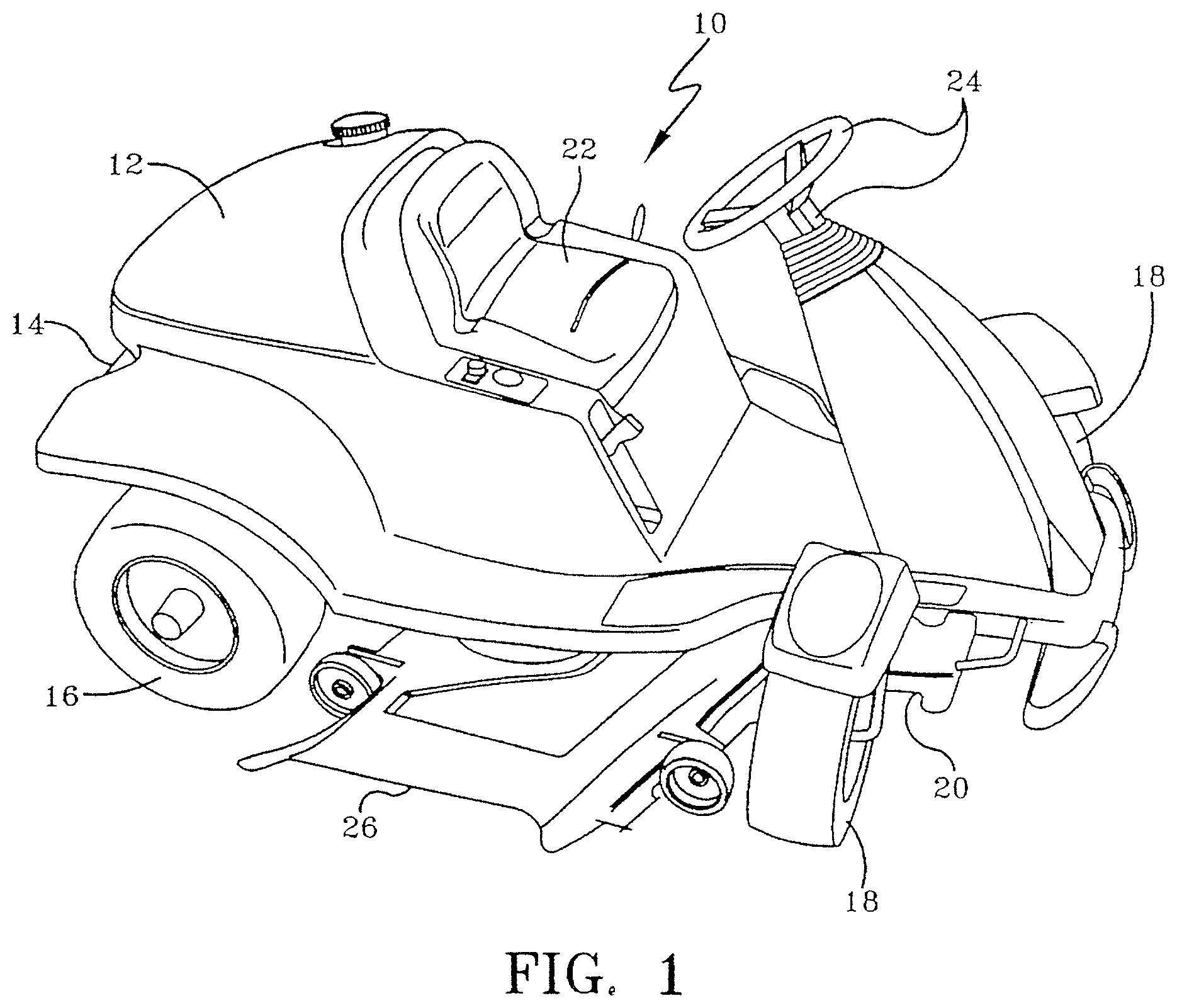 Patent US12403953 — Steering systems, steering and speed coordination systems, and associated vehicles — Figure 1