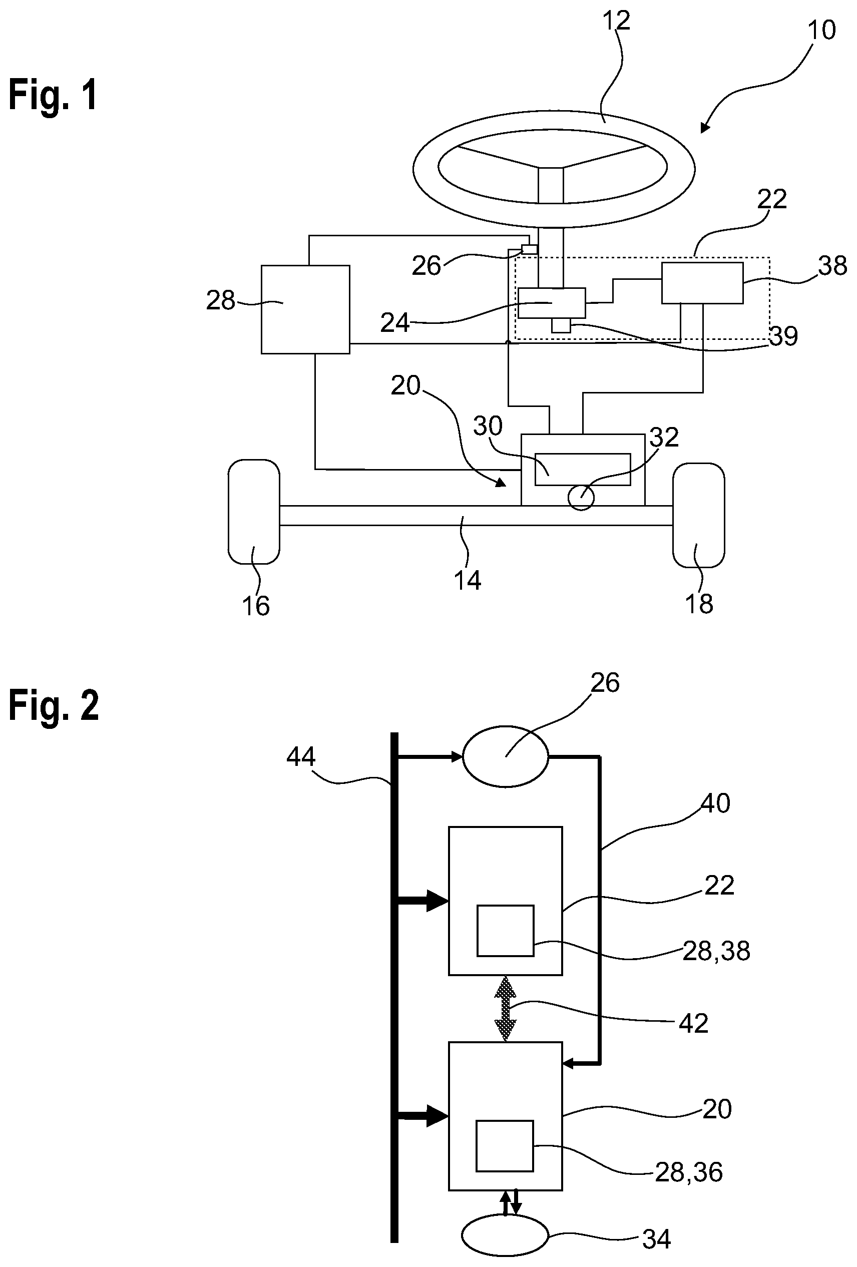 Patent US12403956 — Steer-by-wire steering system — Figure 1