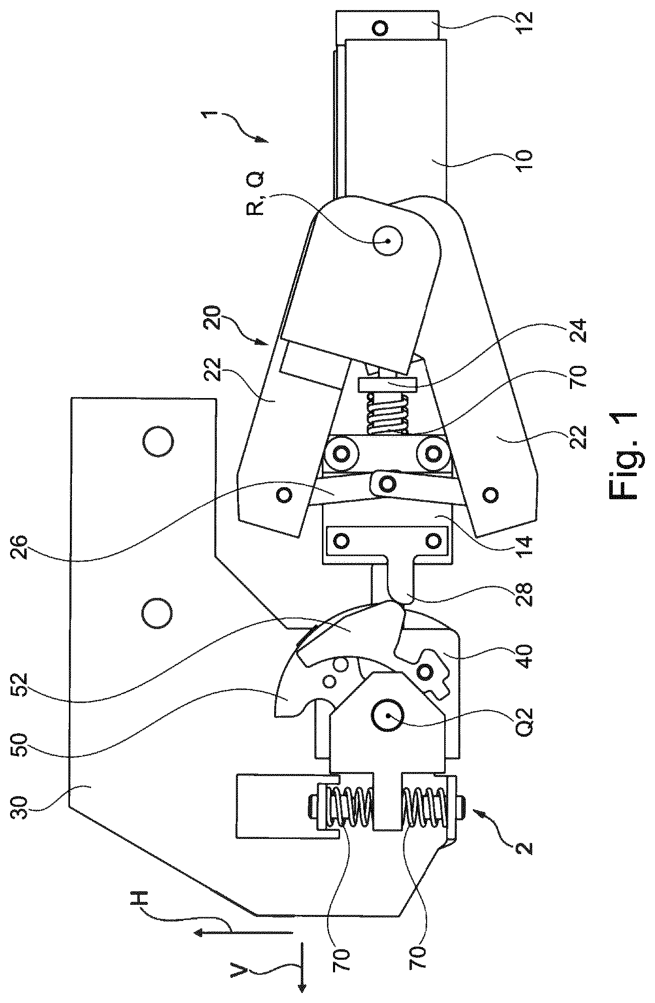 Patent US12403964 — Primary coupling apparatus, secondary coupling apparatus, fifth-wheel coupling arrangement and automatic coupling system — Figure 1