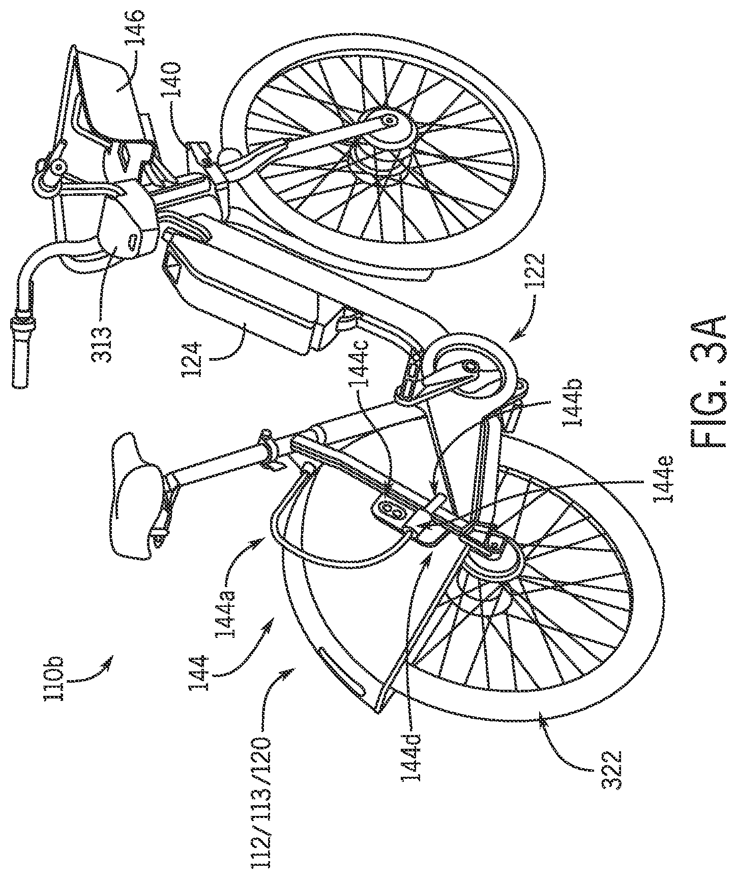 Patent US12403978 Figure 3 – Steering assembly for micromobility transit vehicles