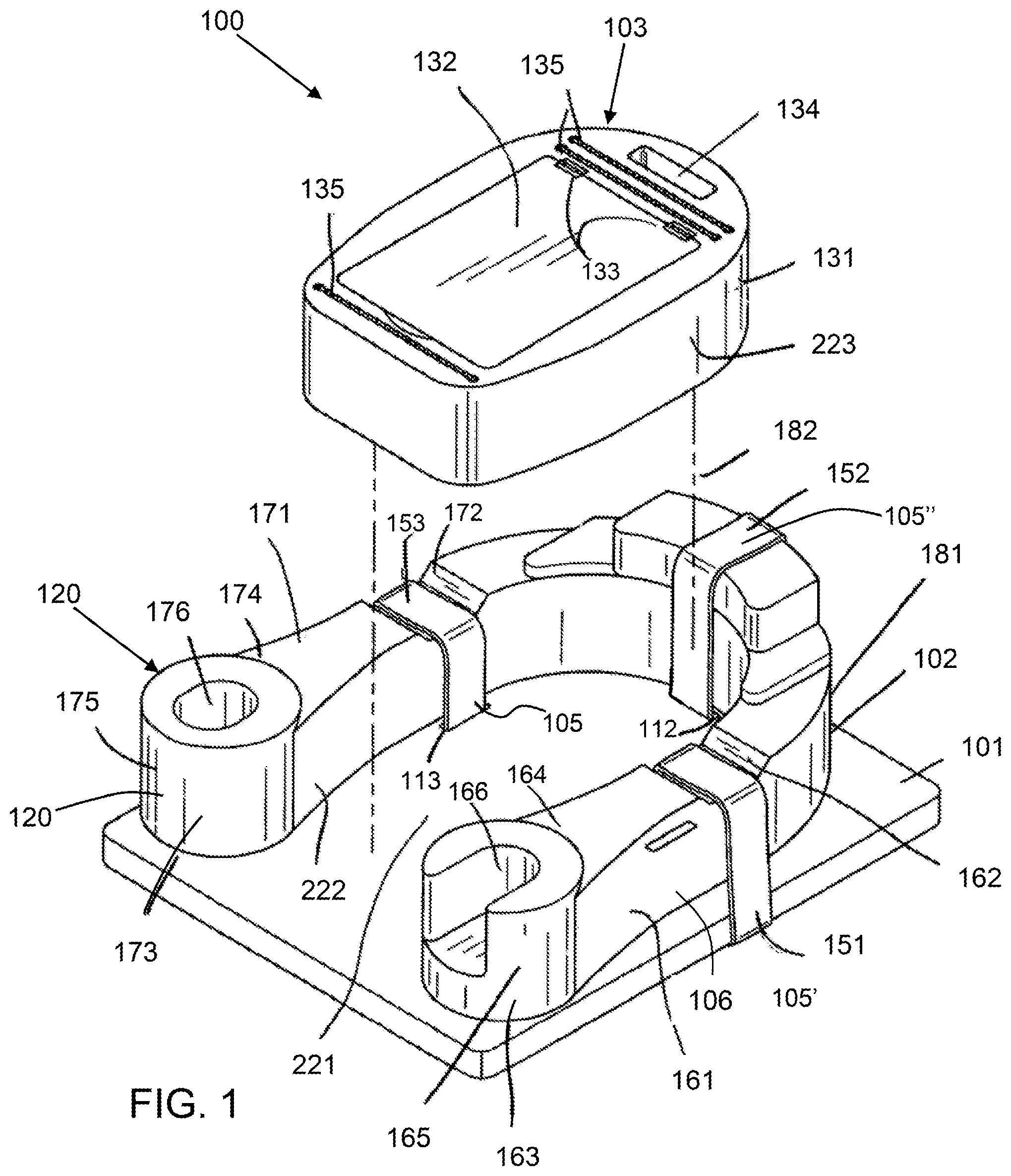 Patent US12403989 — Personal floatation device — Figure 1
