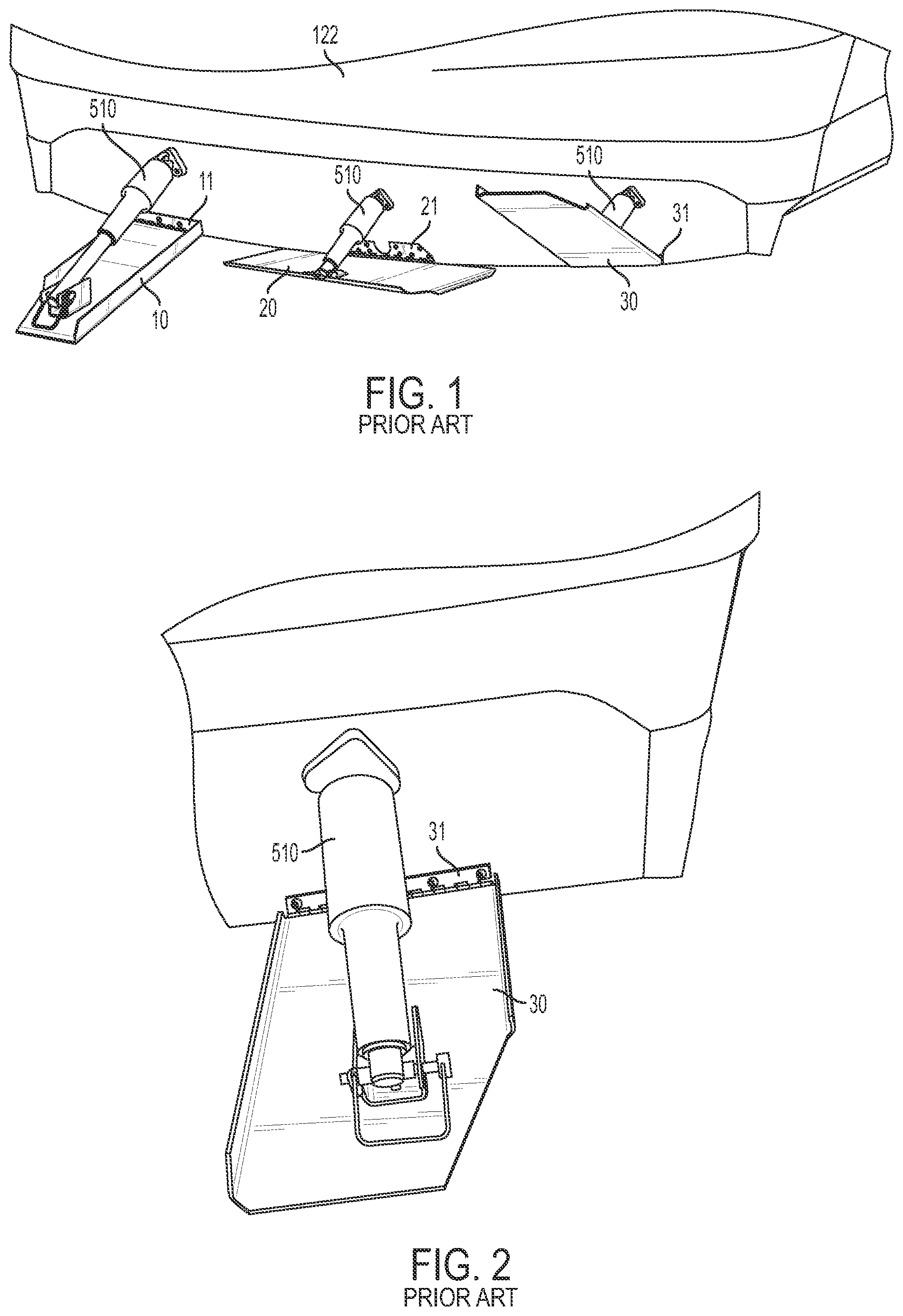 Patent US12403991 — Wake-modifying device for a boat — Figure 1