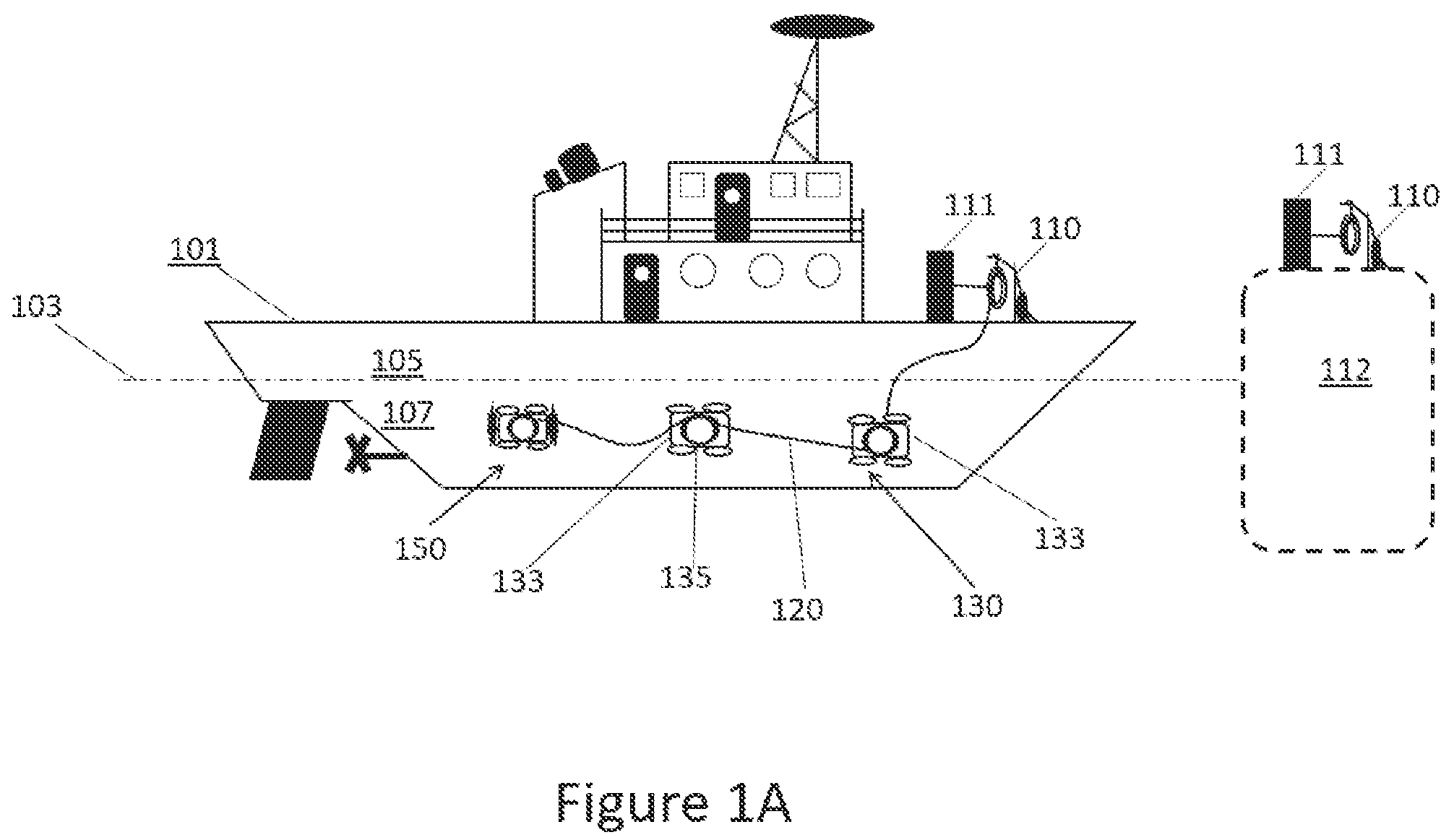 Patent US12403992 — Method for maintaining the outer surface of a hull utilizing an in-line multi-node tether management arrangement — Figure 1