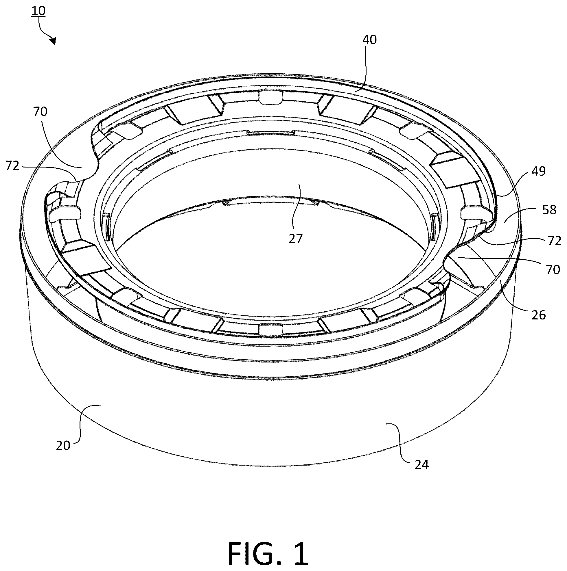 Patent US12410005 Figure 1 – Cassette for dispensing pleated tubing