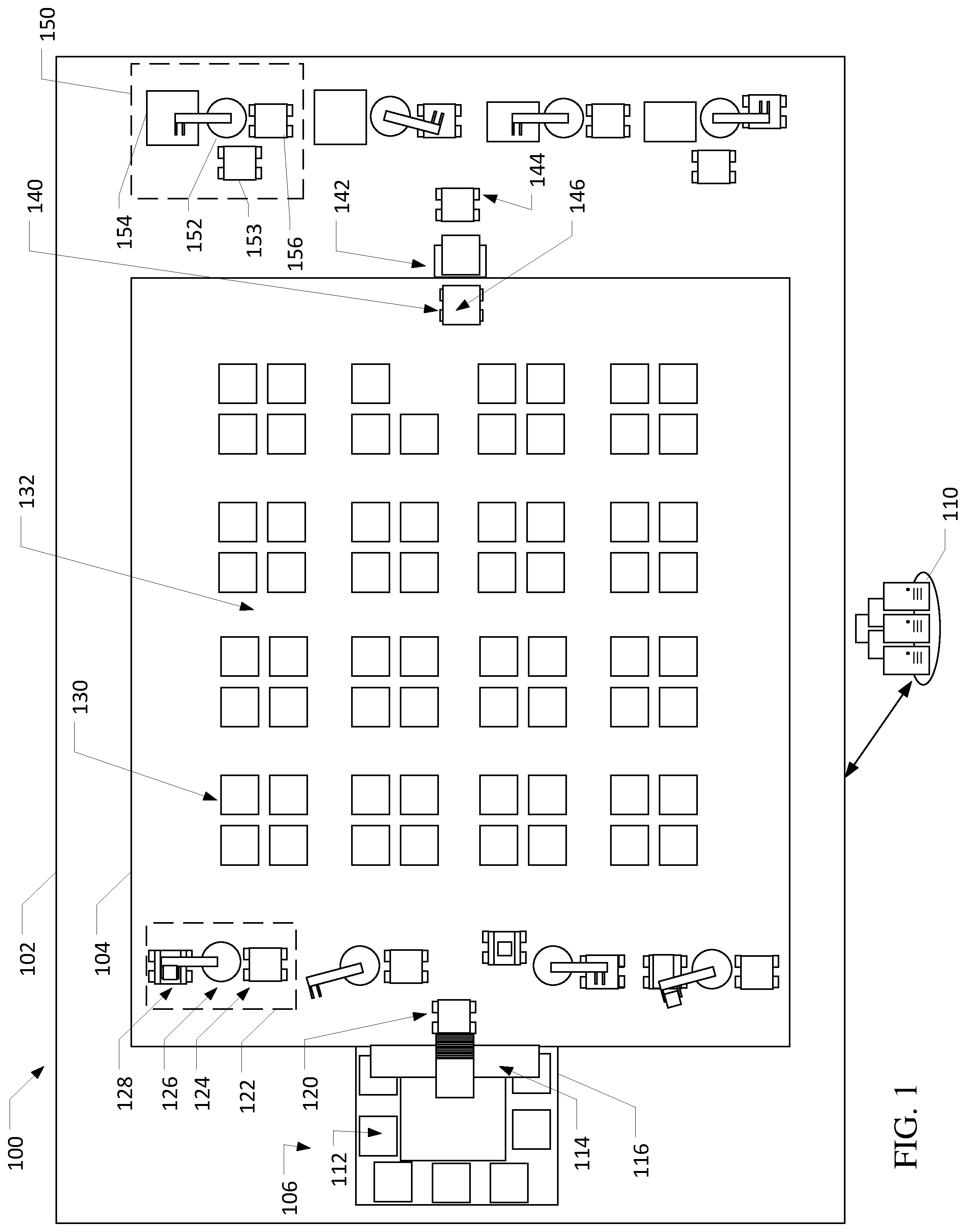 Patent US12410012 — Systems and methods for efficient package sorting for delivery — Figure 1