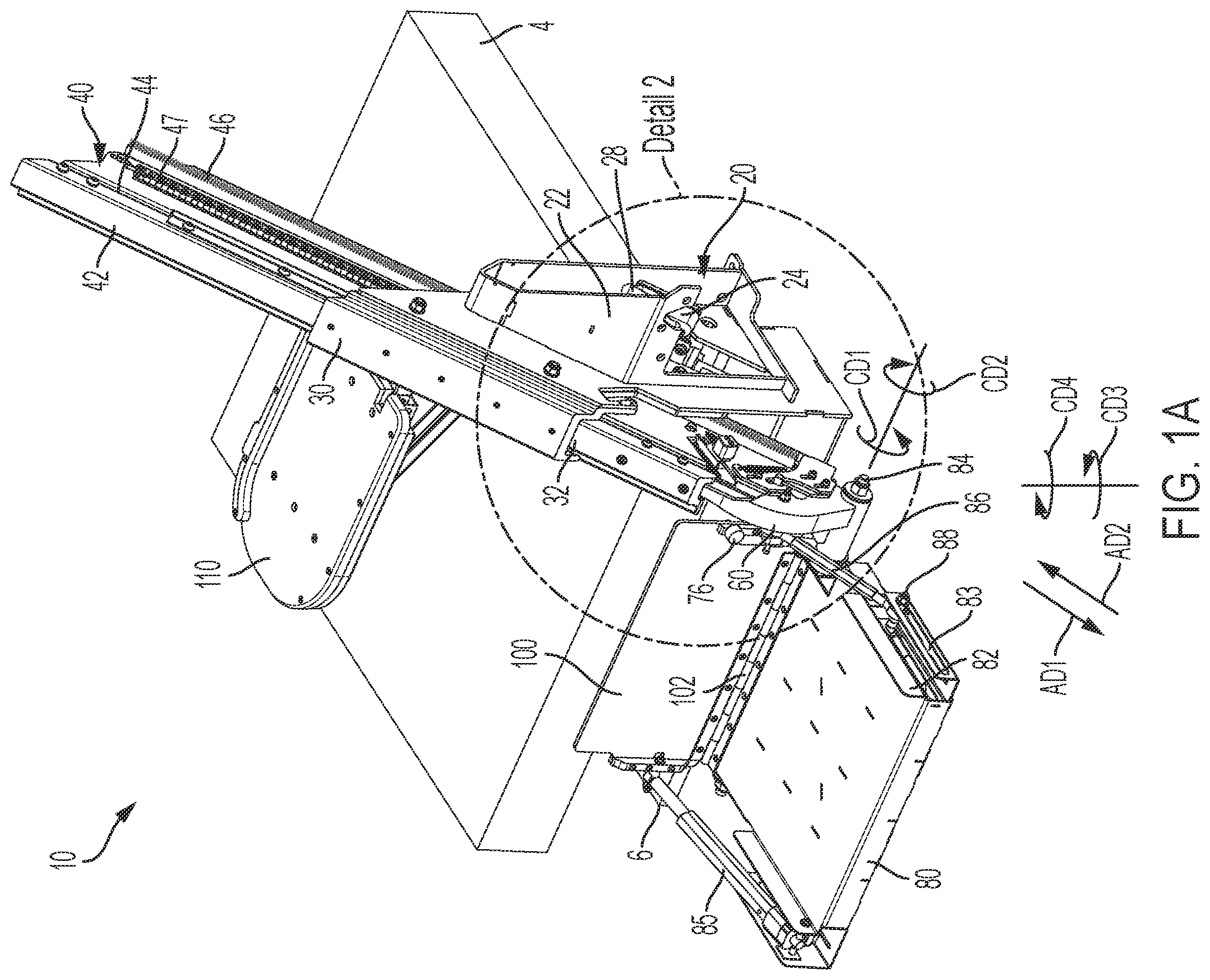 Patent US12410043 — Extendable platform lift assembly — Figure 1