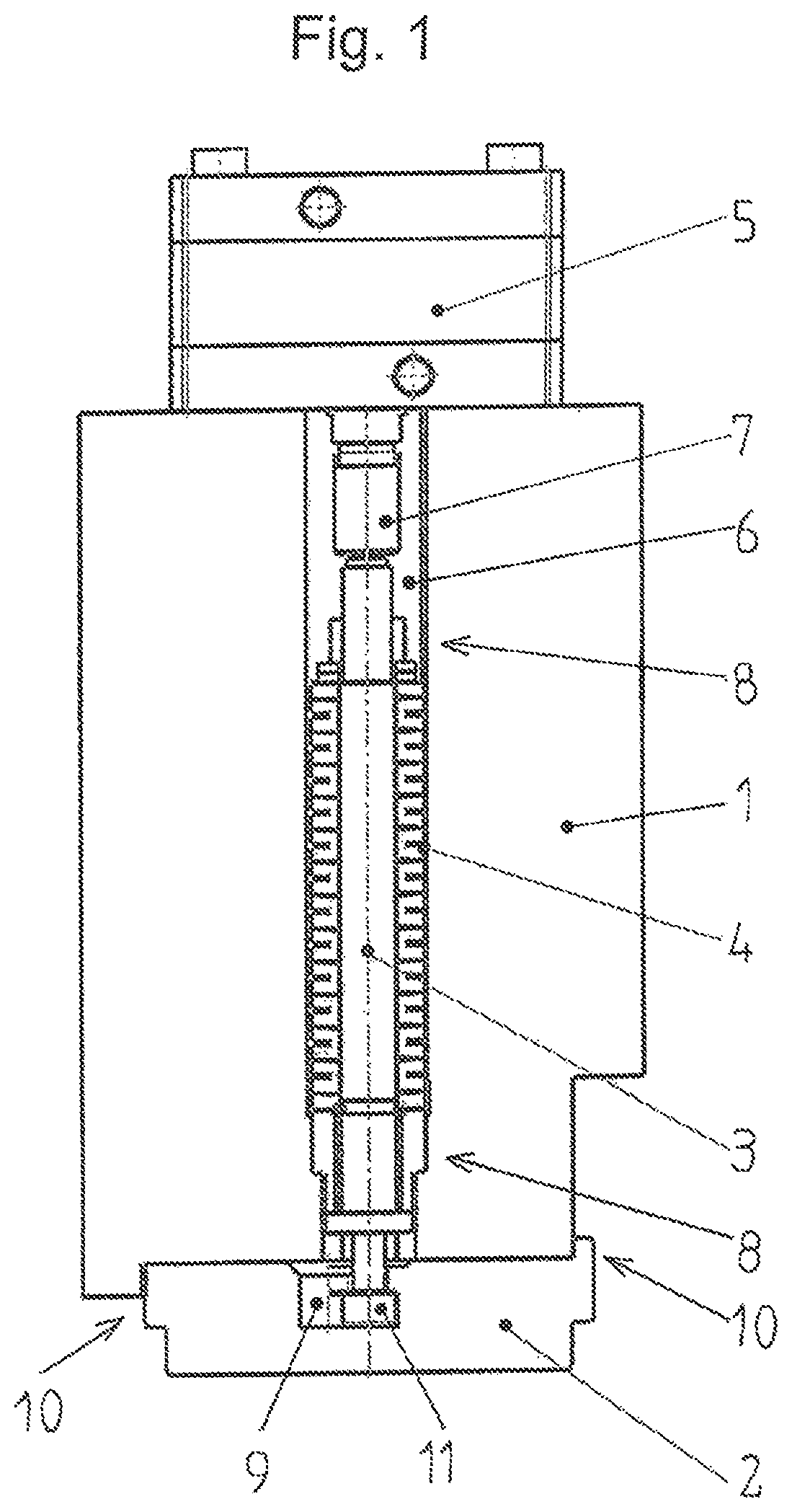 Patent US12410052 Figure 1 – Quick-change device for a filling adapter