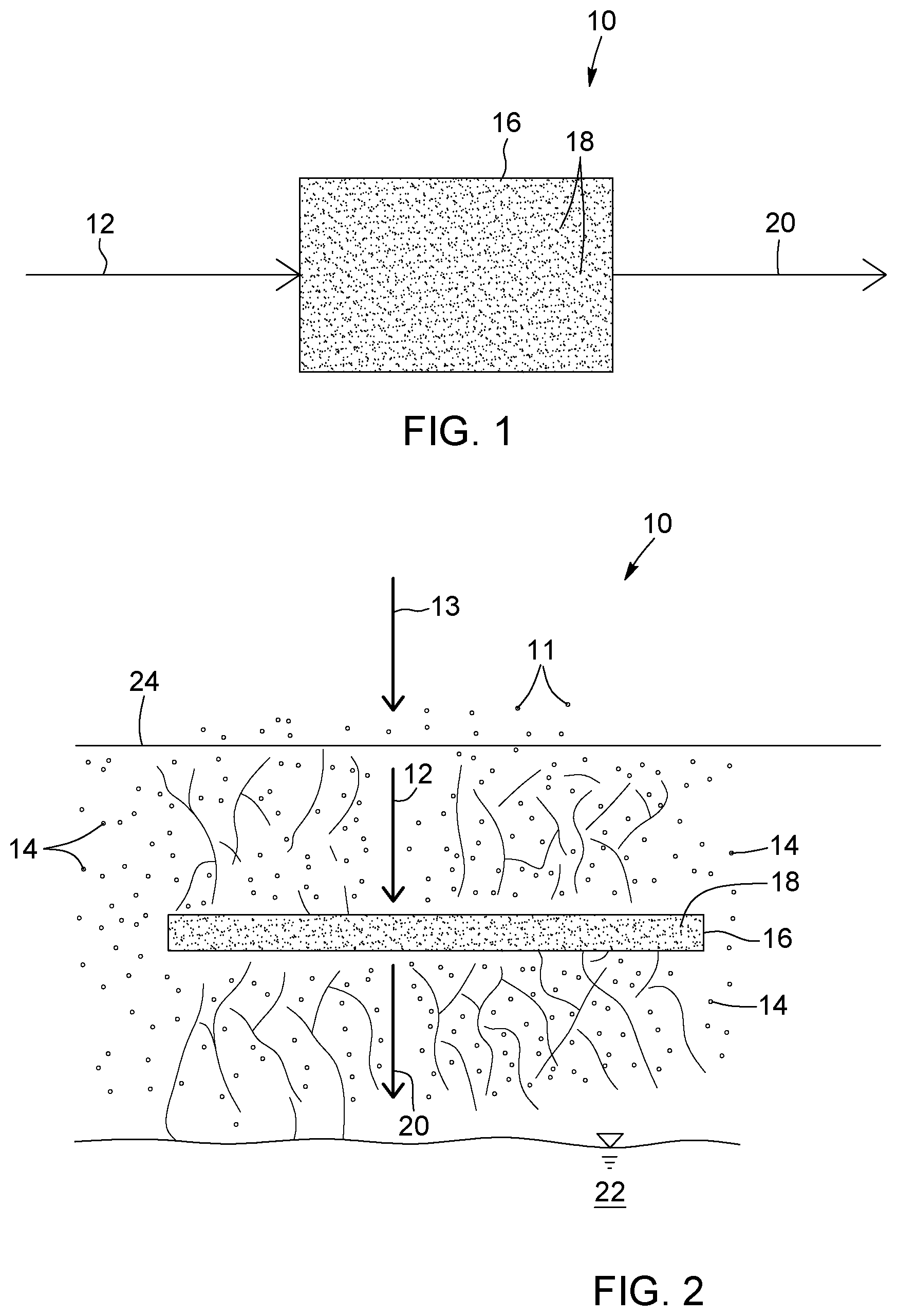 Patent US12410073 — Systems and processes for decontaminating an aqueous flow contaminated with munitions contaminants — Figure 1
