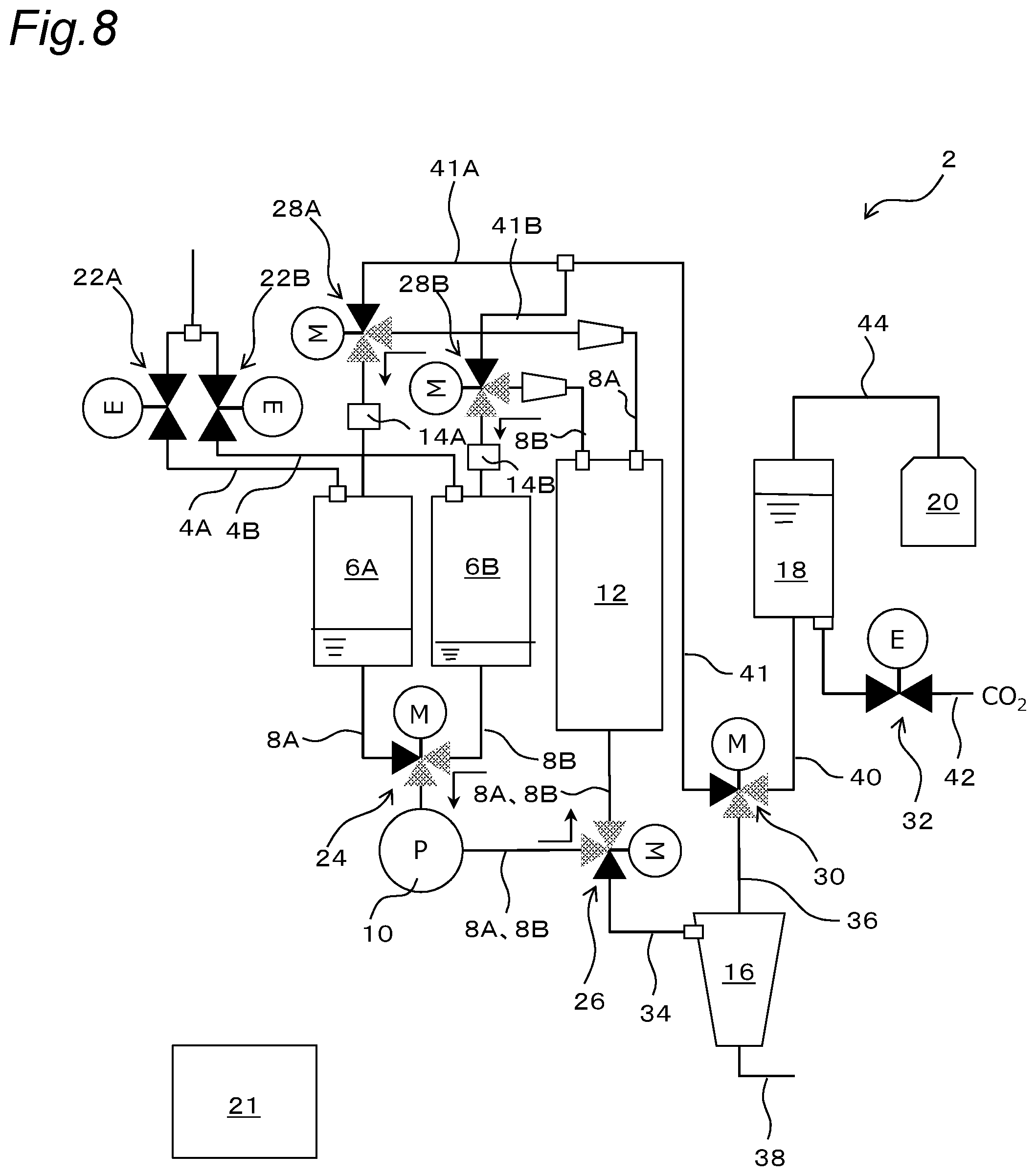 Patent US12410075 Figure 8 – Water softening device
