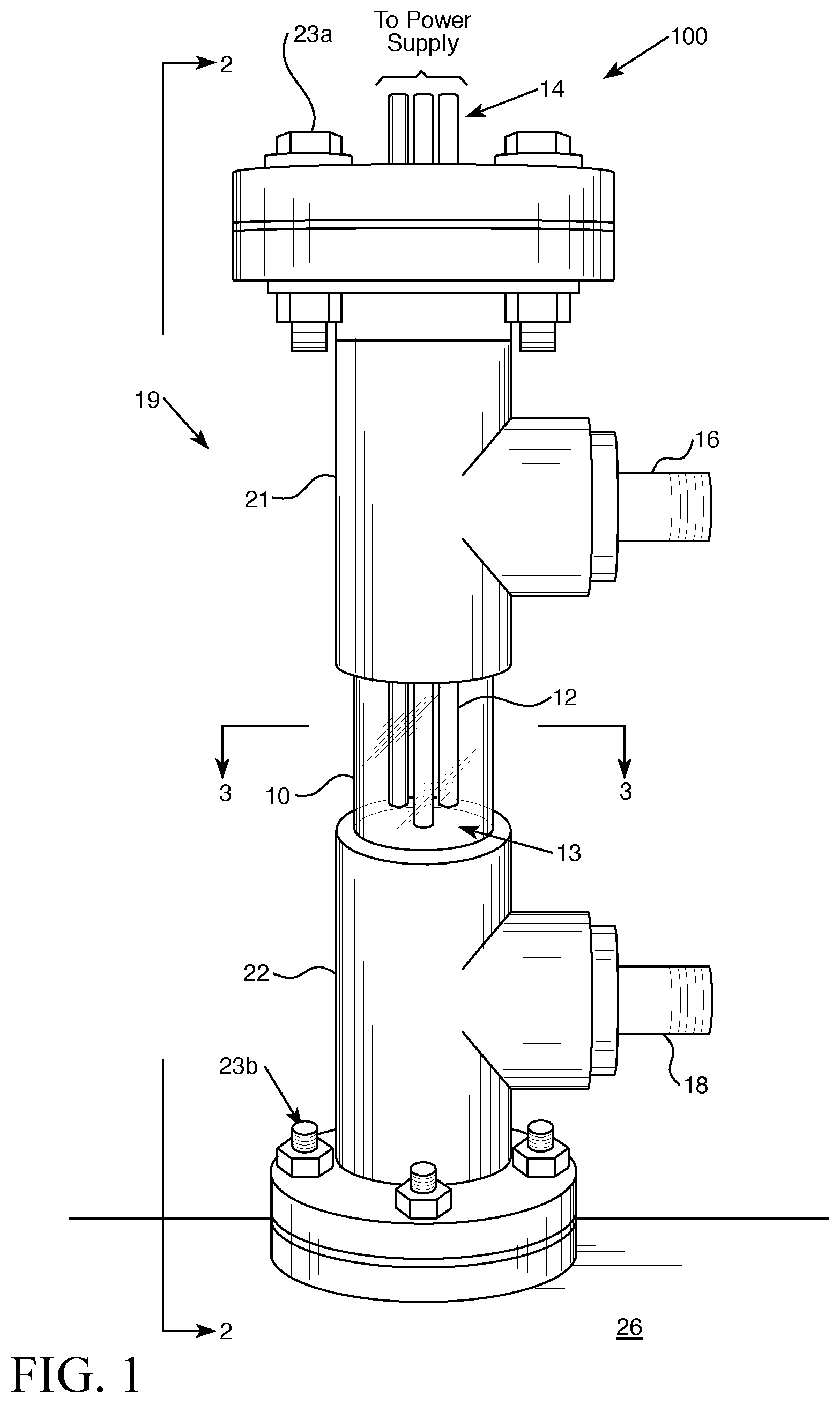 Patent US12410076 — Method for electrocoagulation using plasma discharge — Figure 1